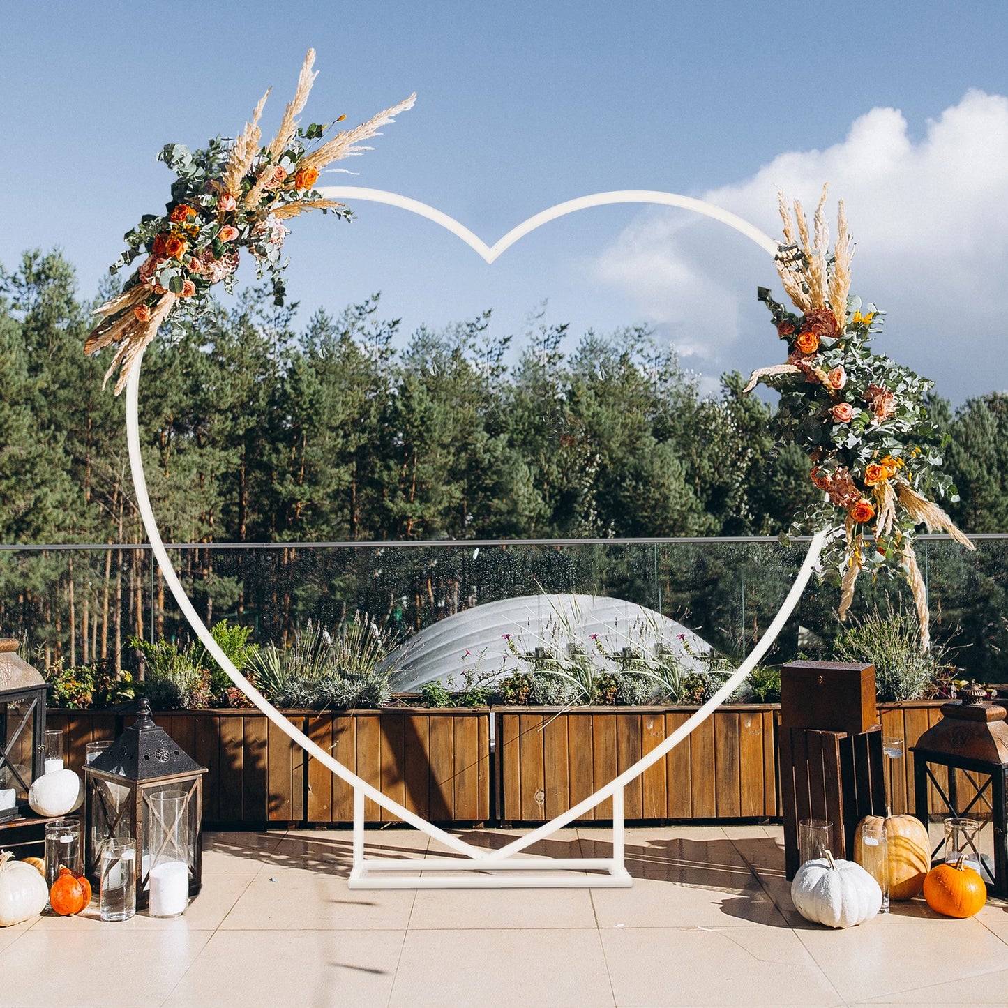 Heart Metal Wedding Arch Frame