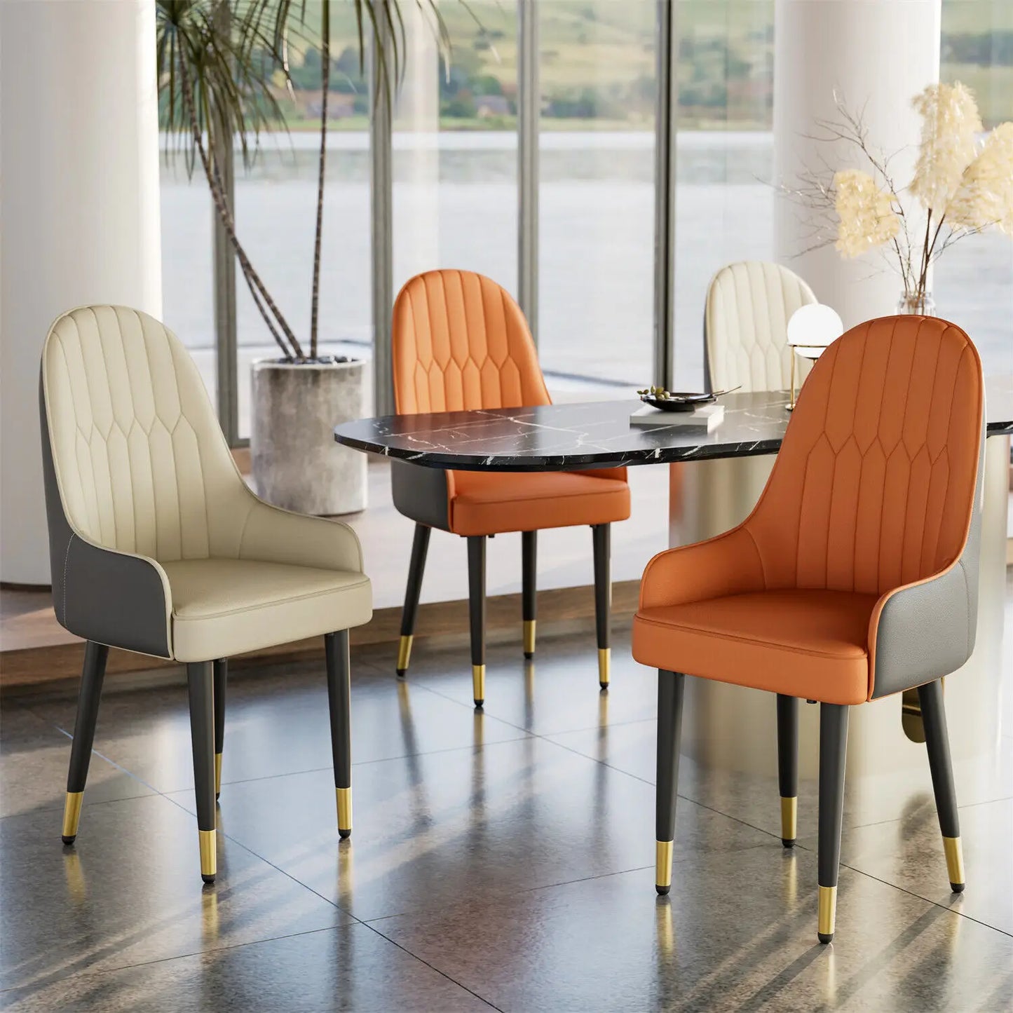 Faux Leather Dining Chairs