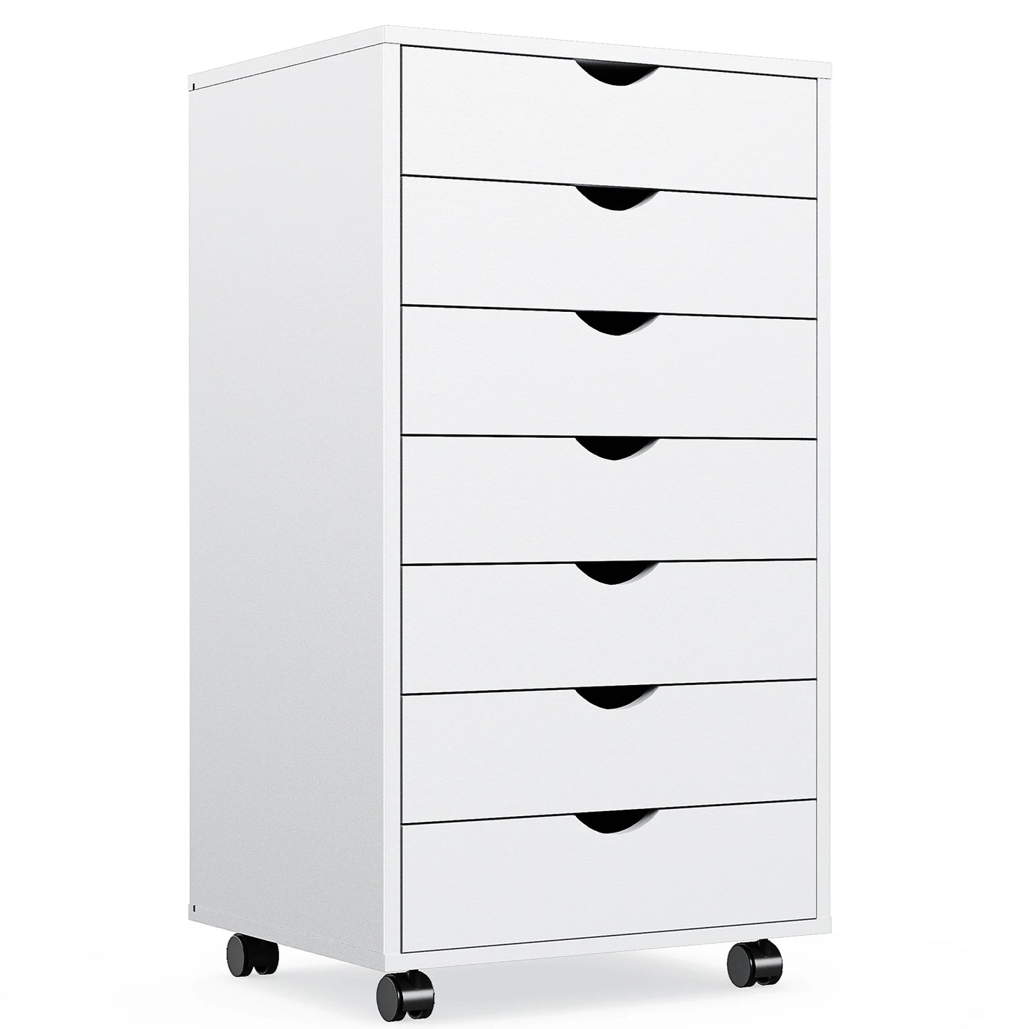 7-Drawer Chest Storage Cabinet with Wheels