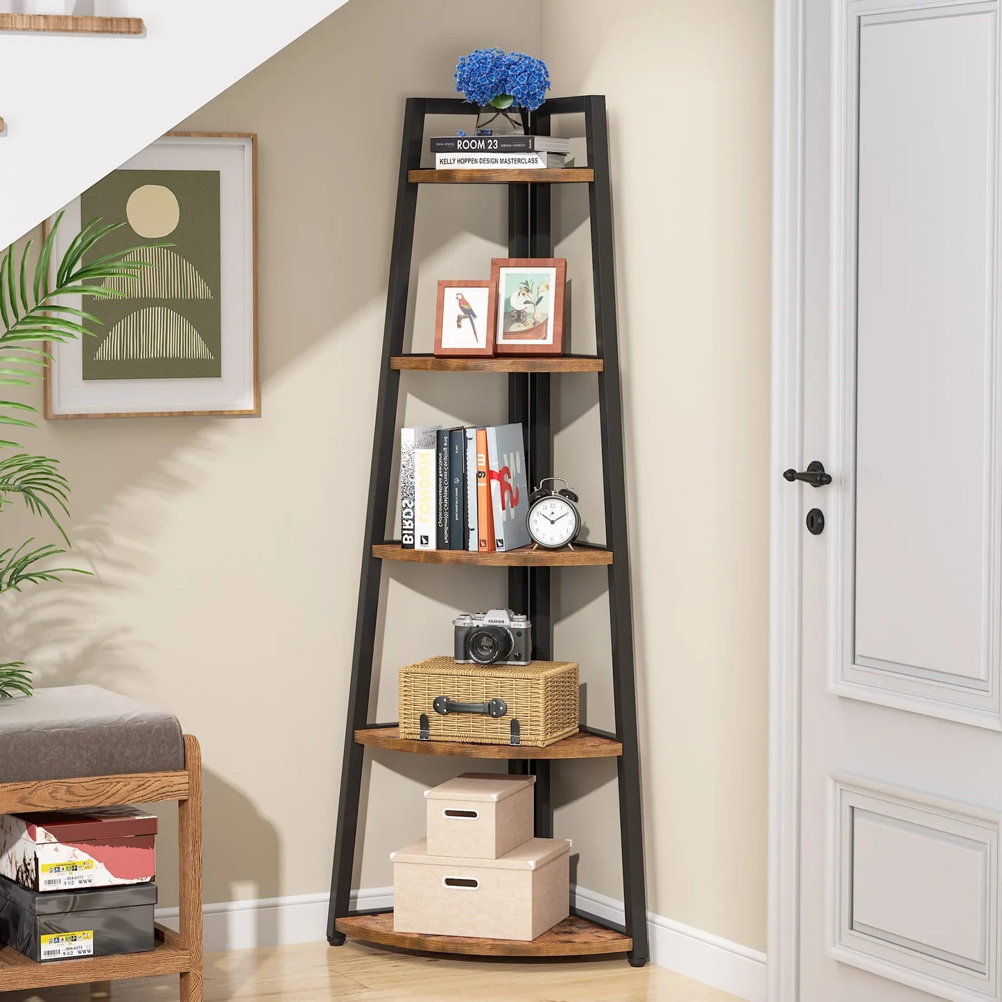 Corner Ladder Bookcase