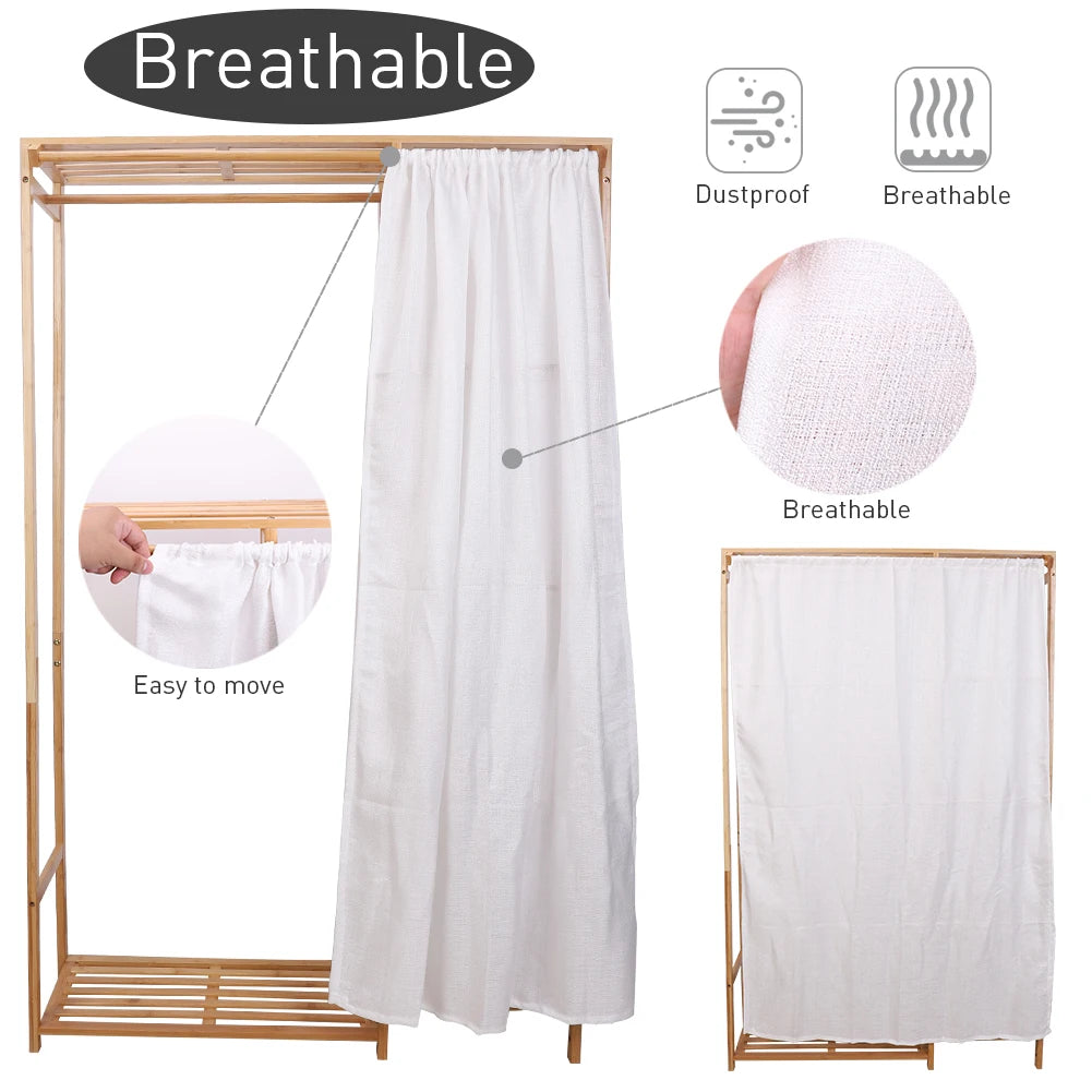 Open Bamboo Clothes Rack