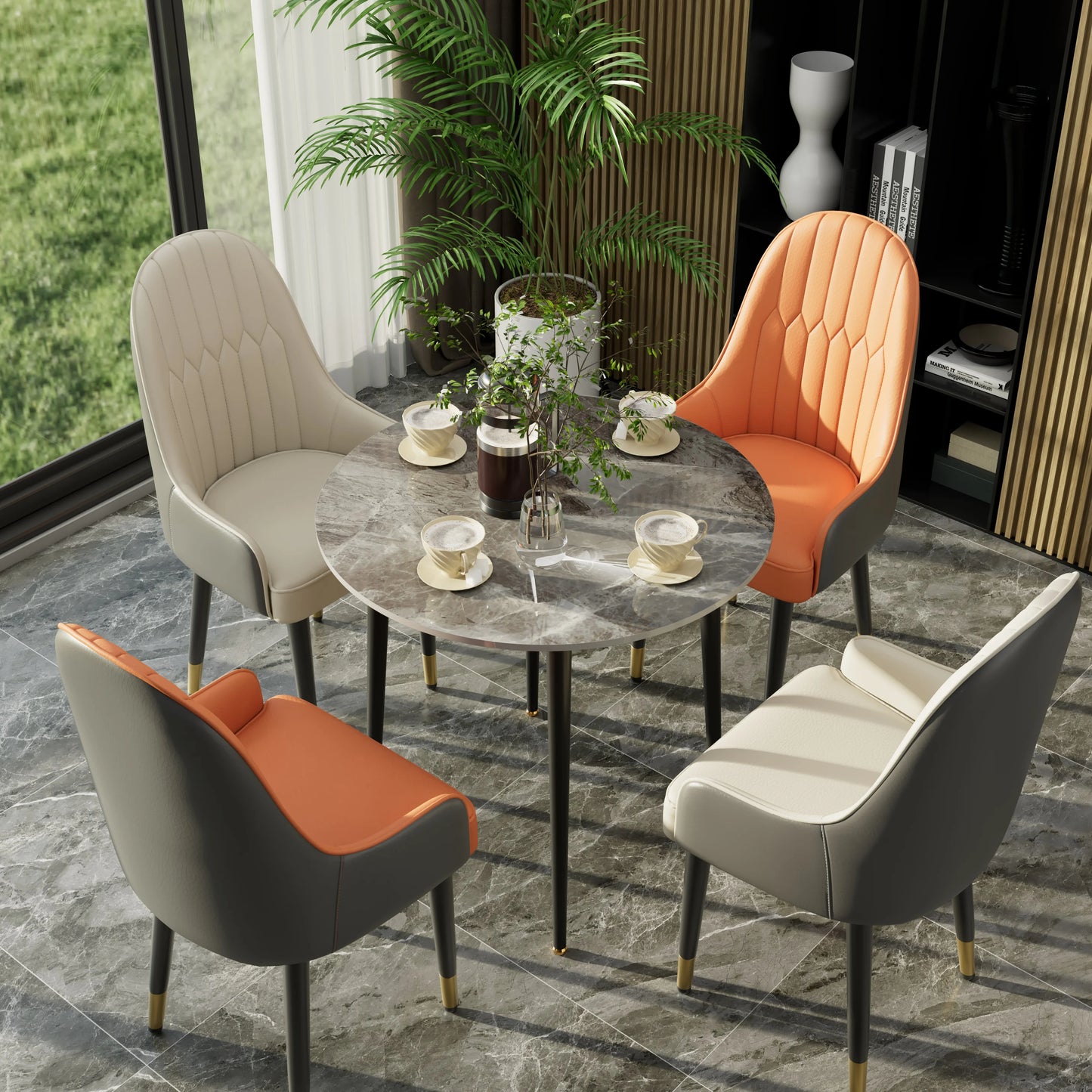 Faux Leather Dining Chairs