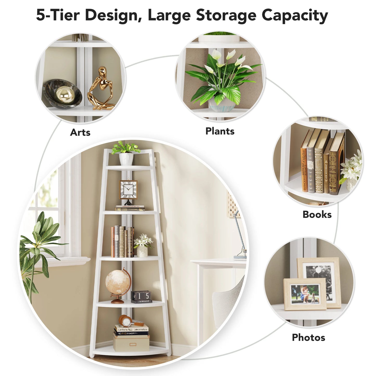 Corner Ladder Bookcase
