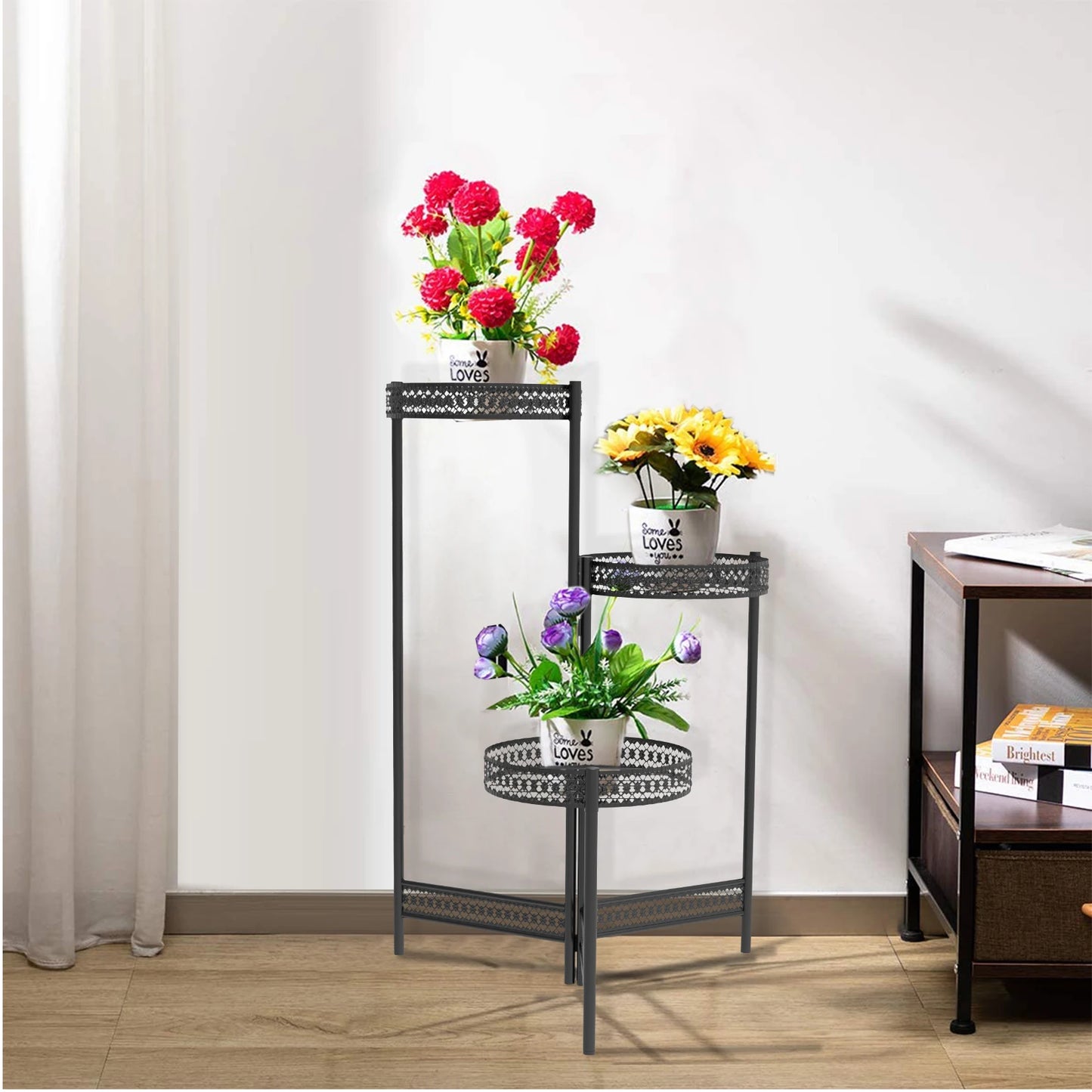 4‑Tier Metal Plant Stand