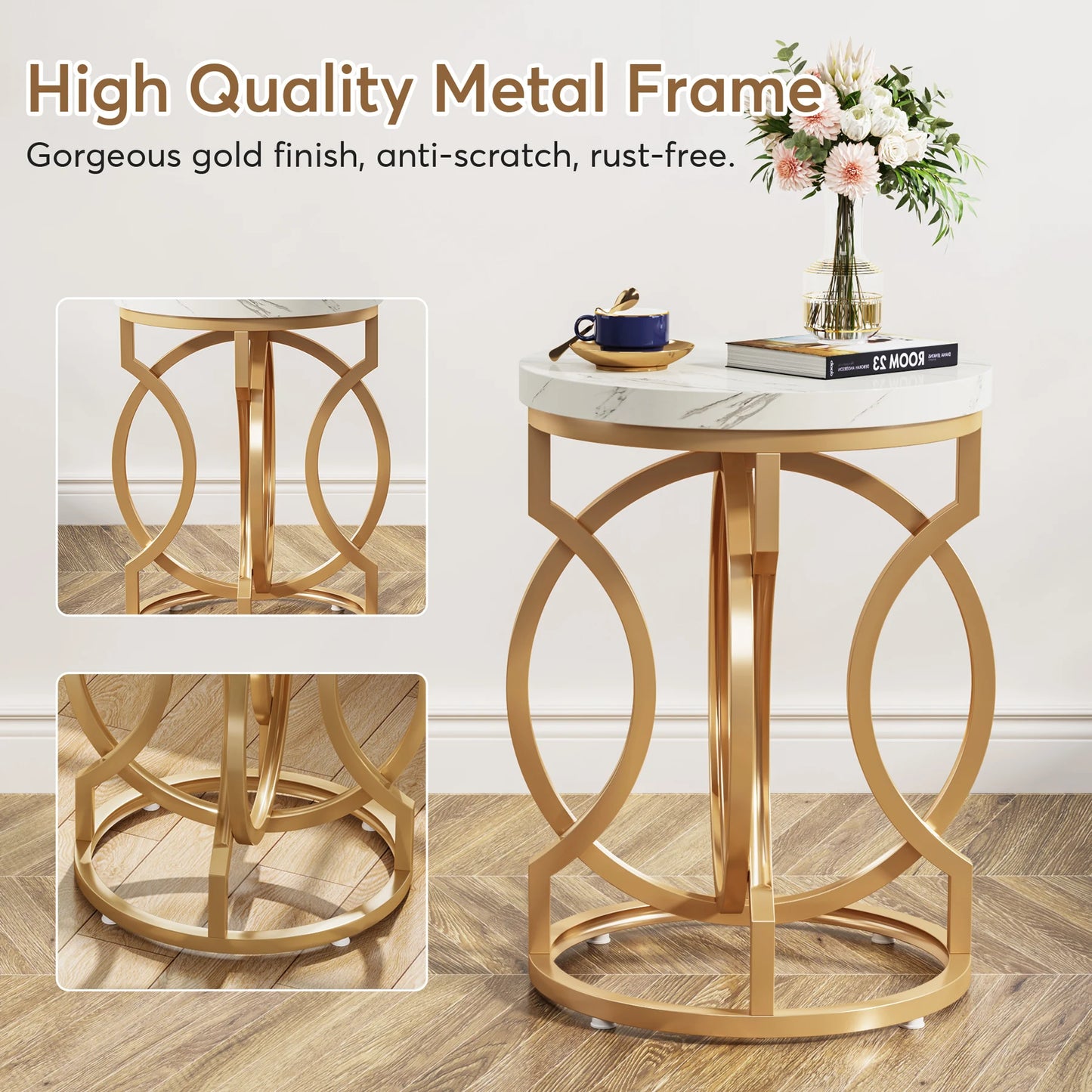 O-Base Marble Side Table