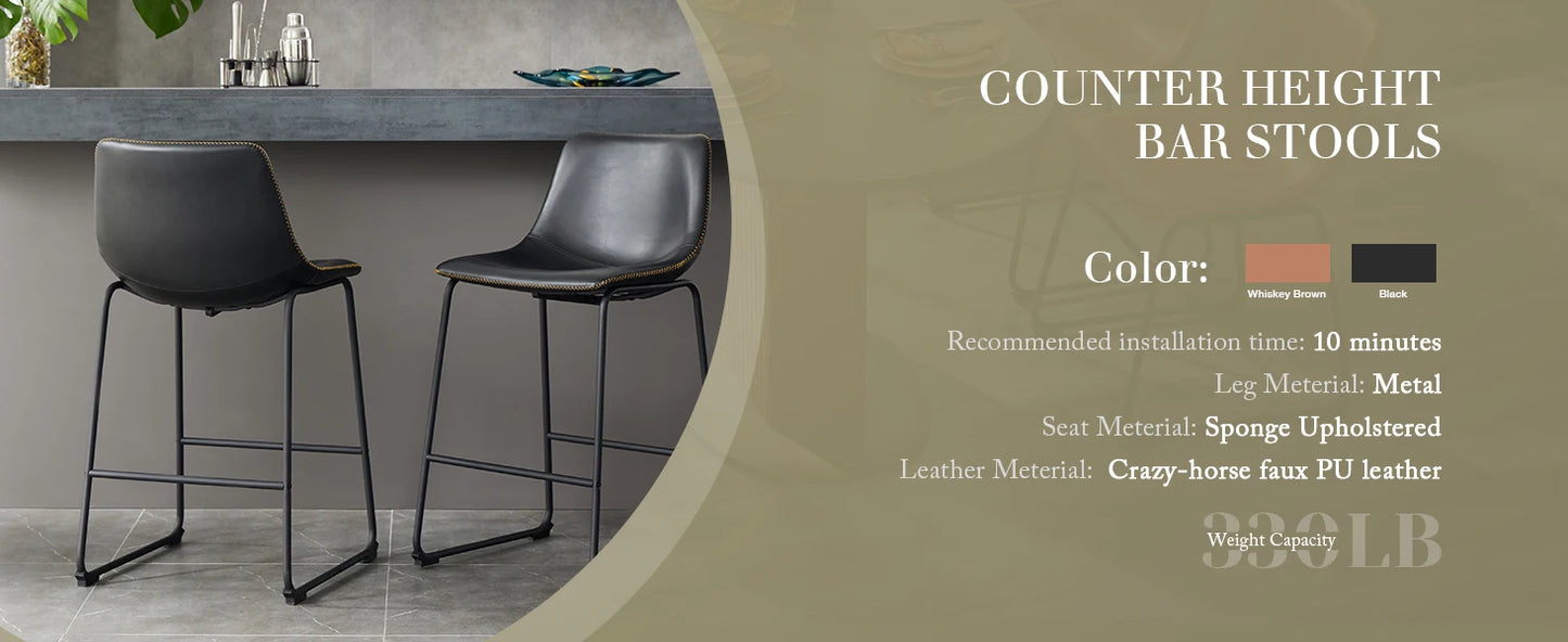 PU Leather Bar Stools