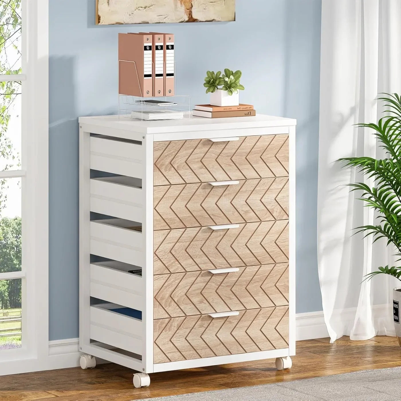 Mobile 5‑Drawer Cabinet
