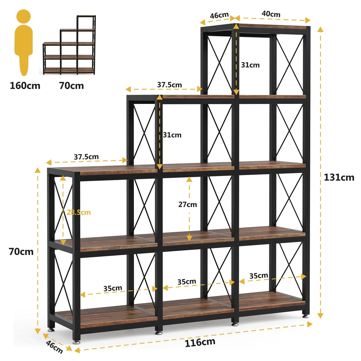 Industrial Ladder Bookshelf