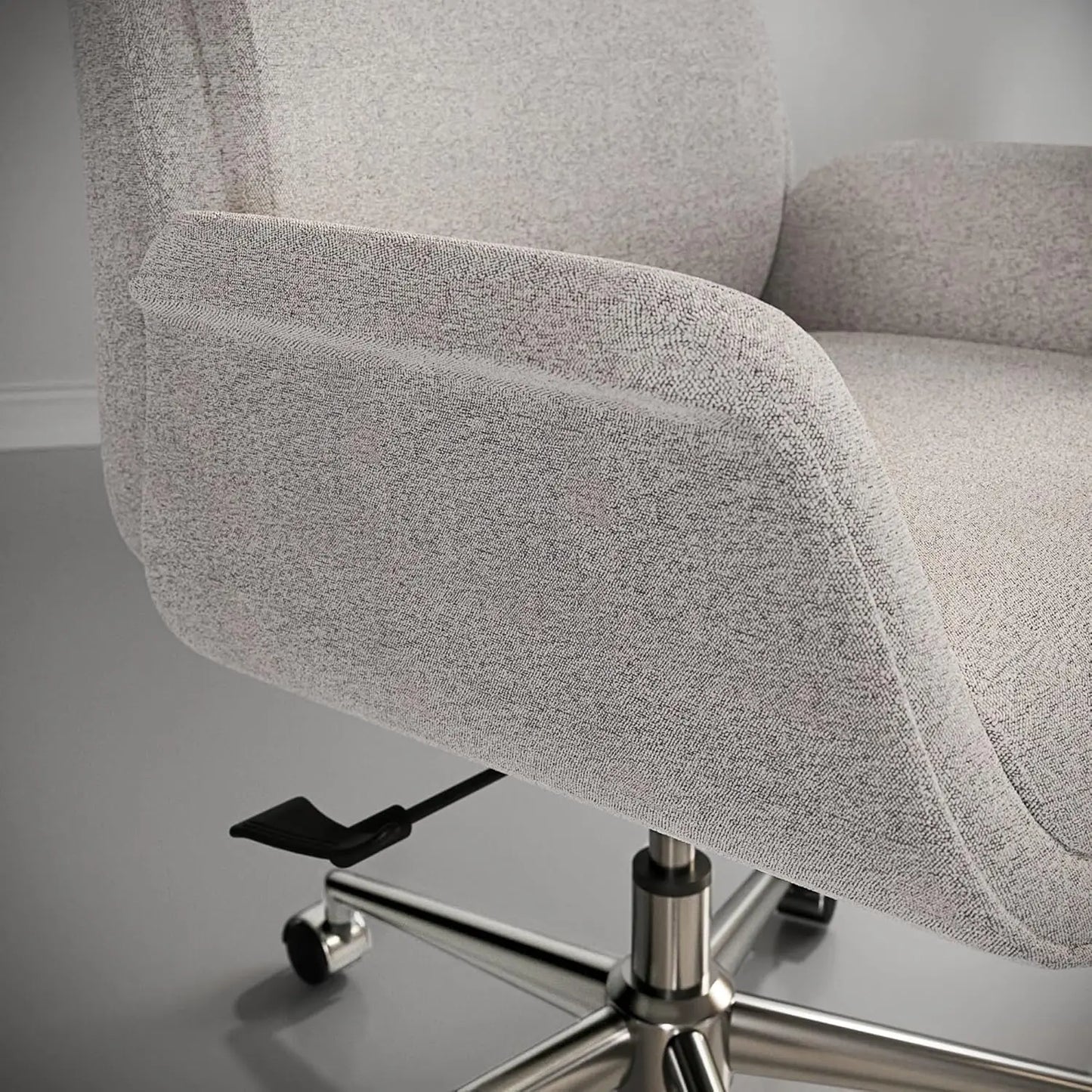 Bouclé High-Back Office Chair