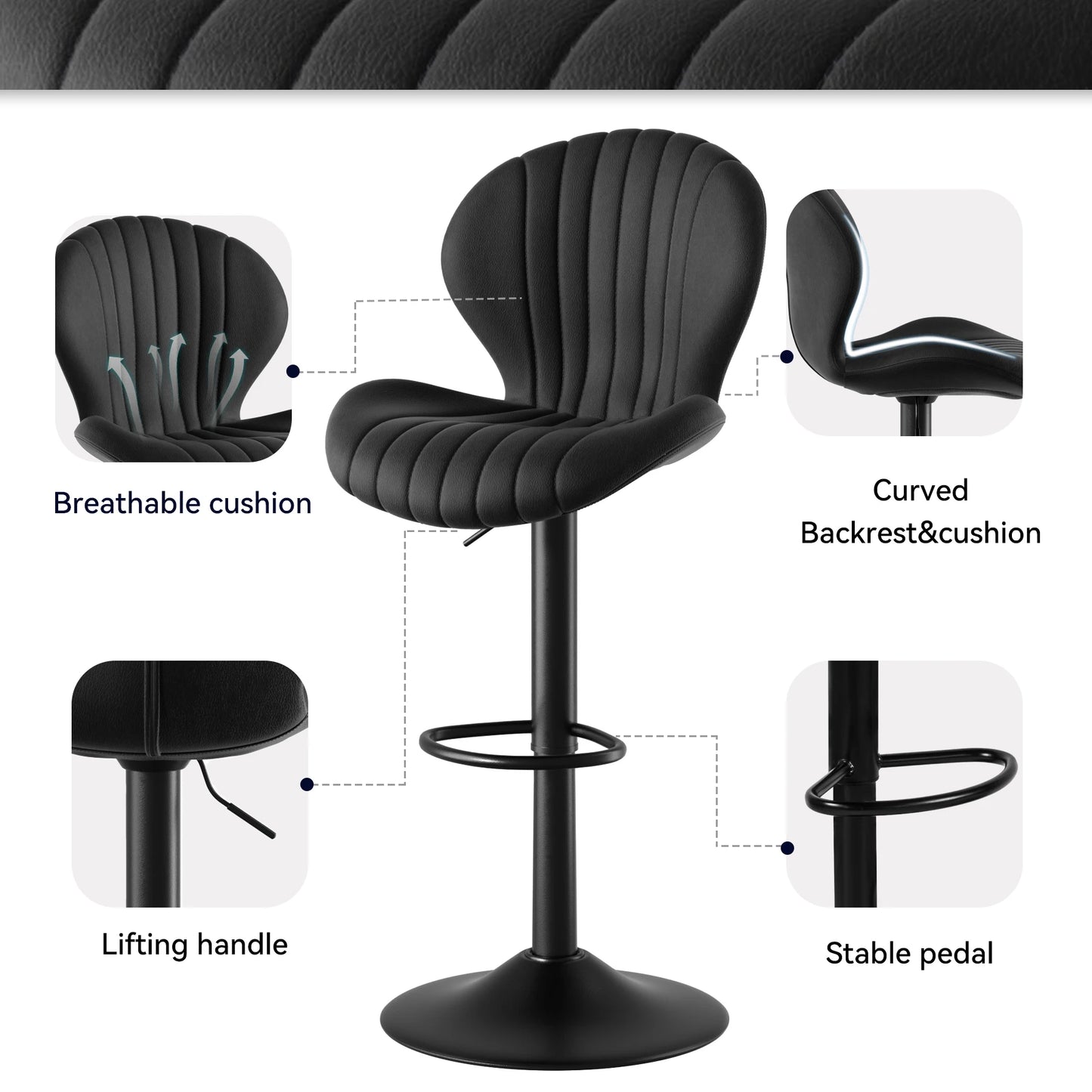 Modern Rotating Bar Stools