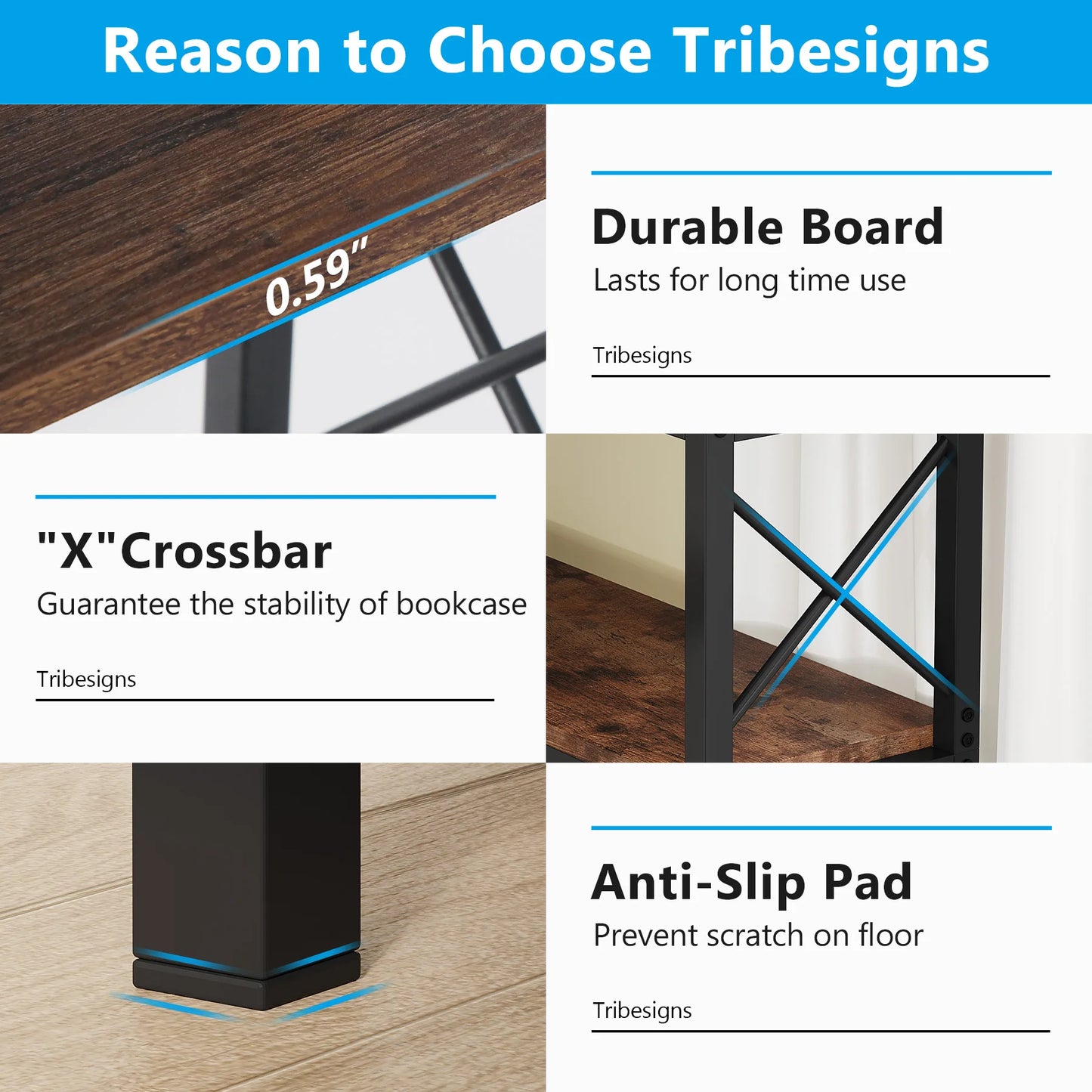 7‑Tier Corner Bookcase