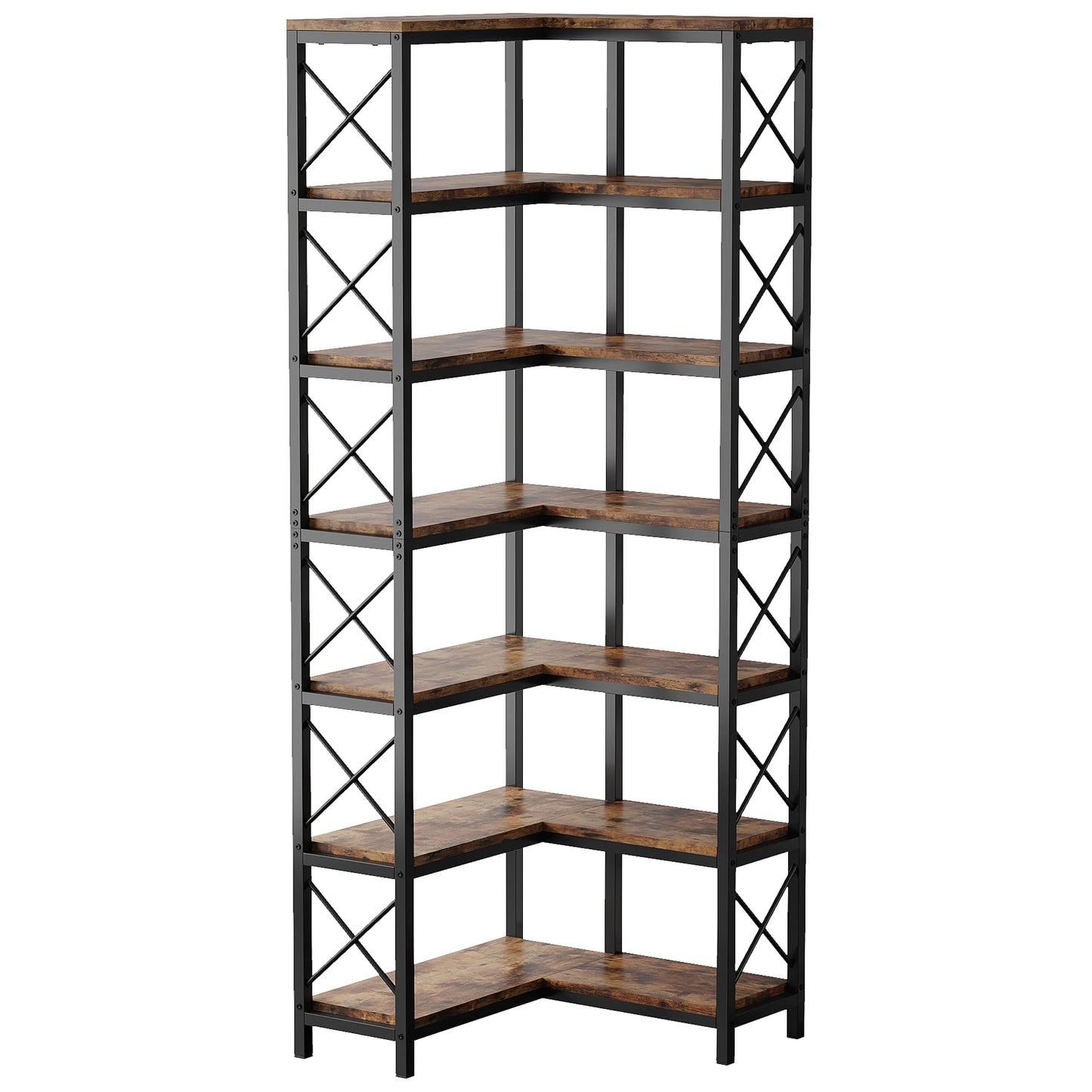 7‑Tier Corner Bookcase
