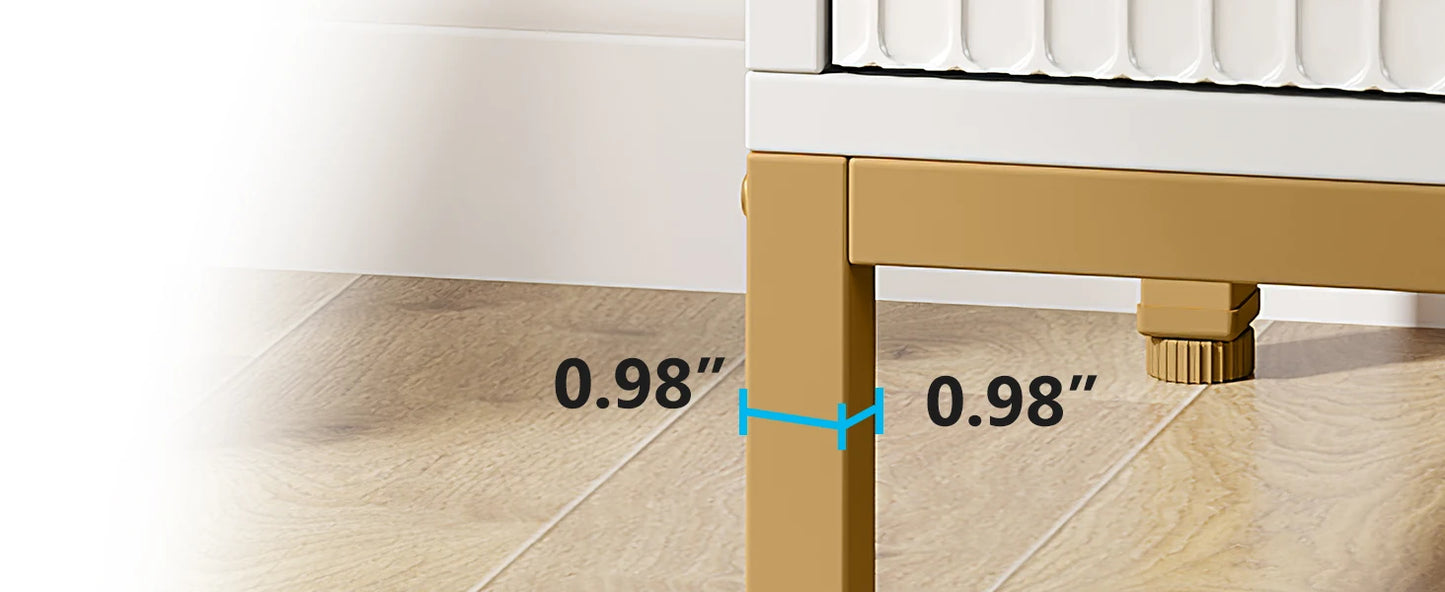 Hexagon 3-Drawer Nightstand
