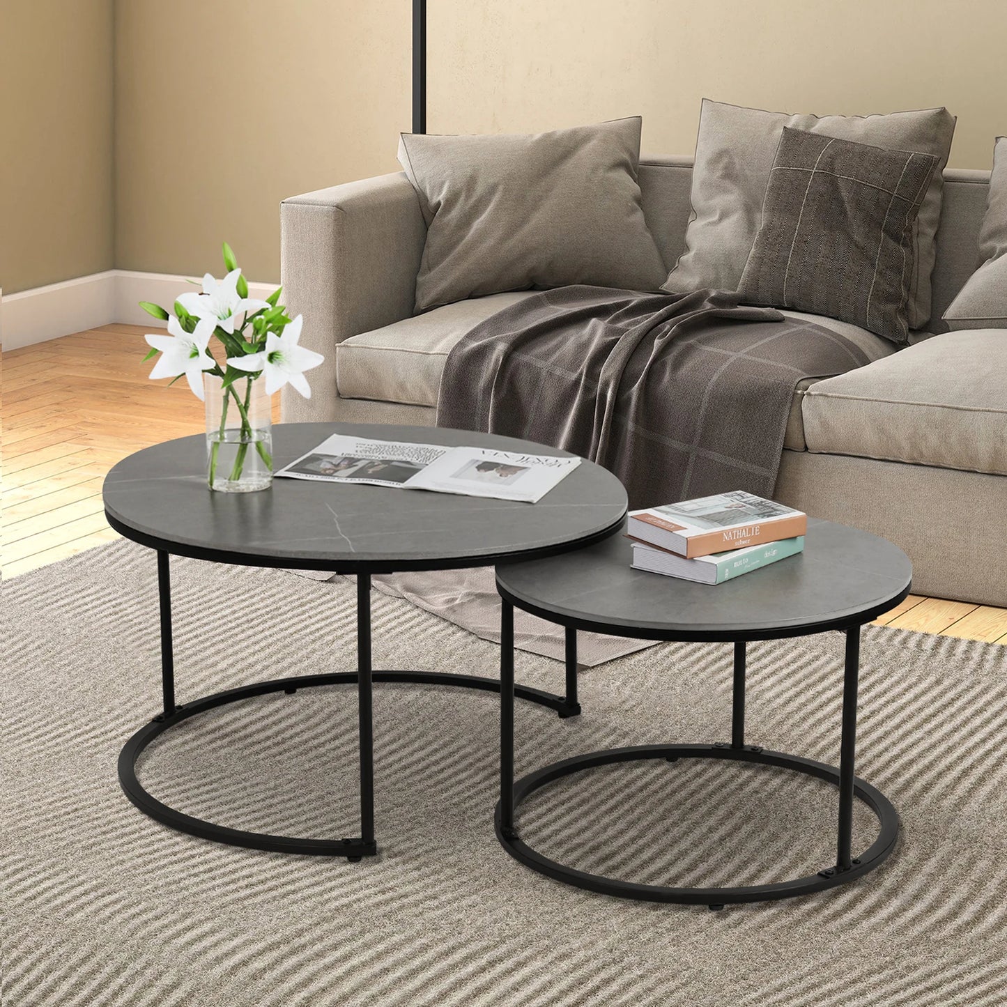 Round Nesting Coffee Tables