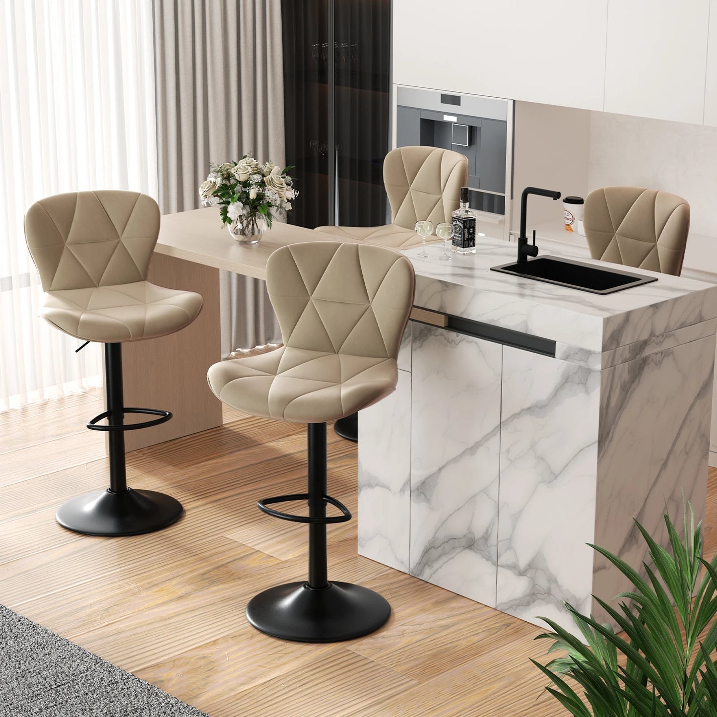Adjustable Swivel Bar Chairs