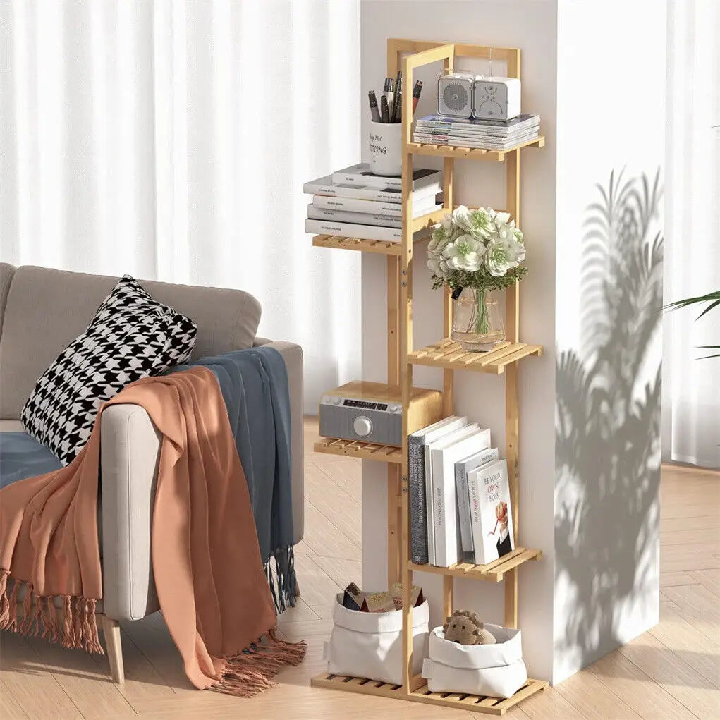 Corner Bamboo Plant Stand