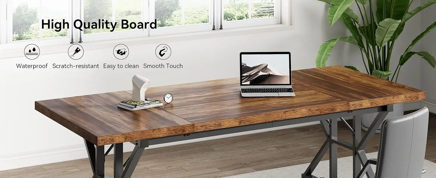 70.8‑Inch Farmhouse Desk
