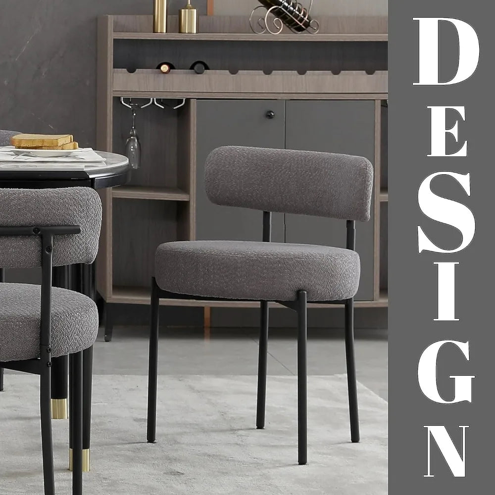 Boucle Sherpa Dining Chairs