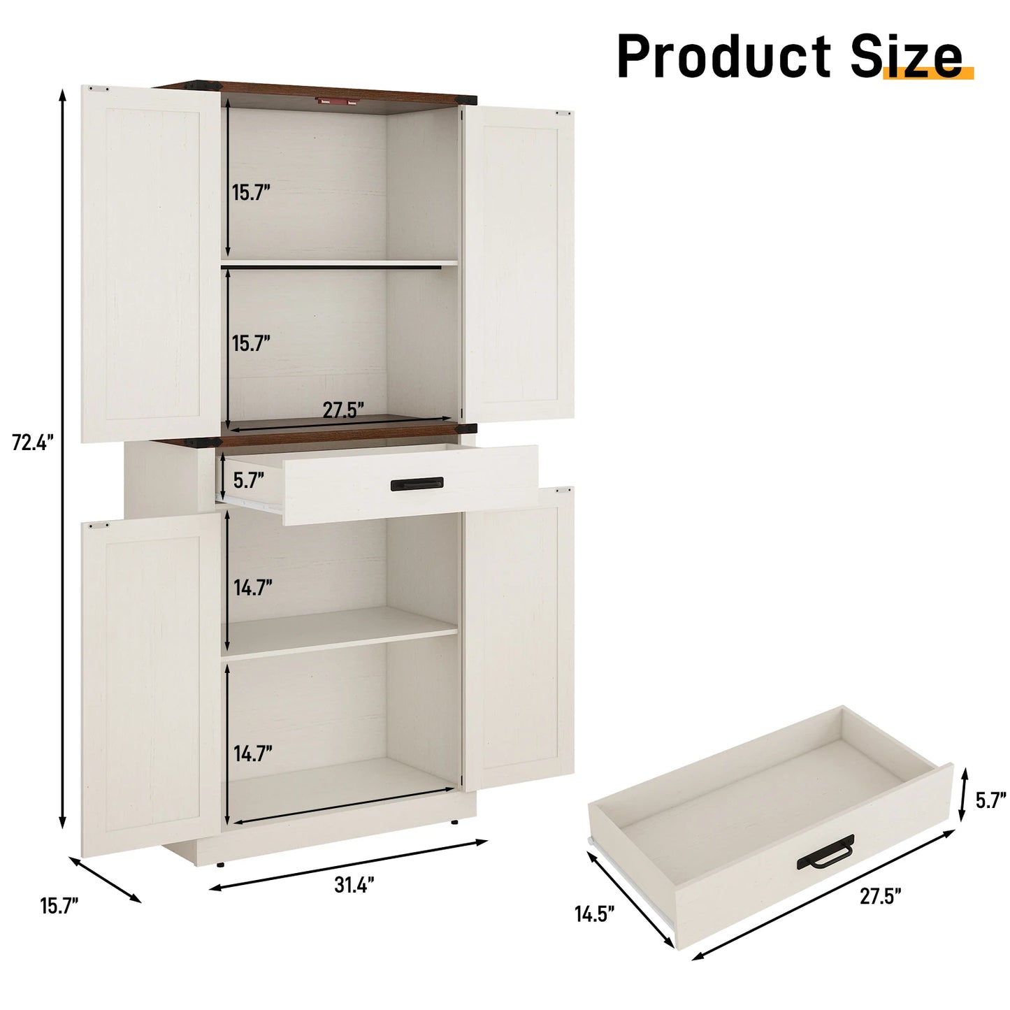 rustic kitchen cabinet with drawer