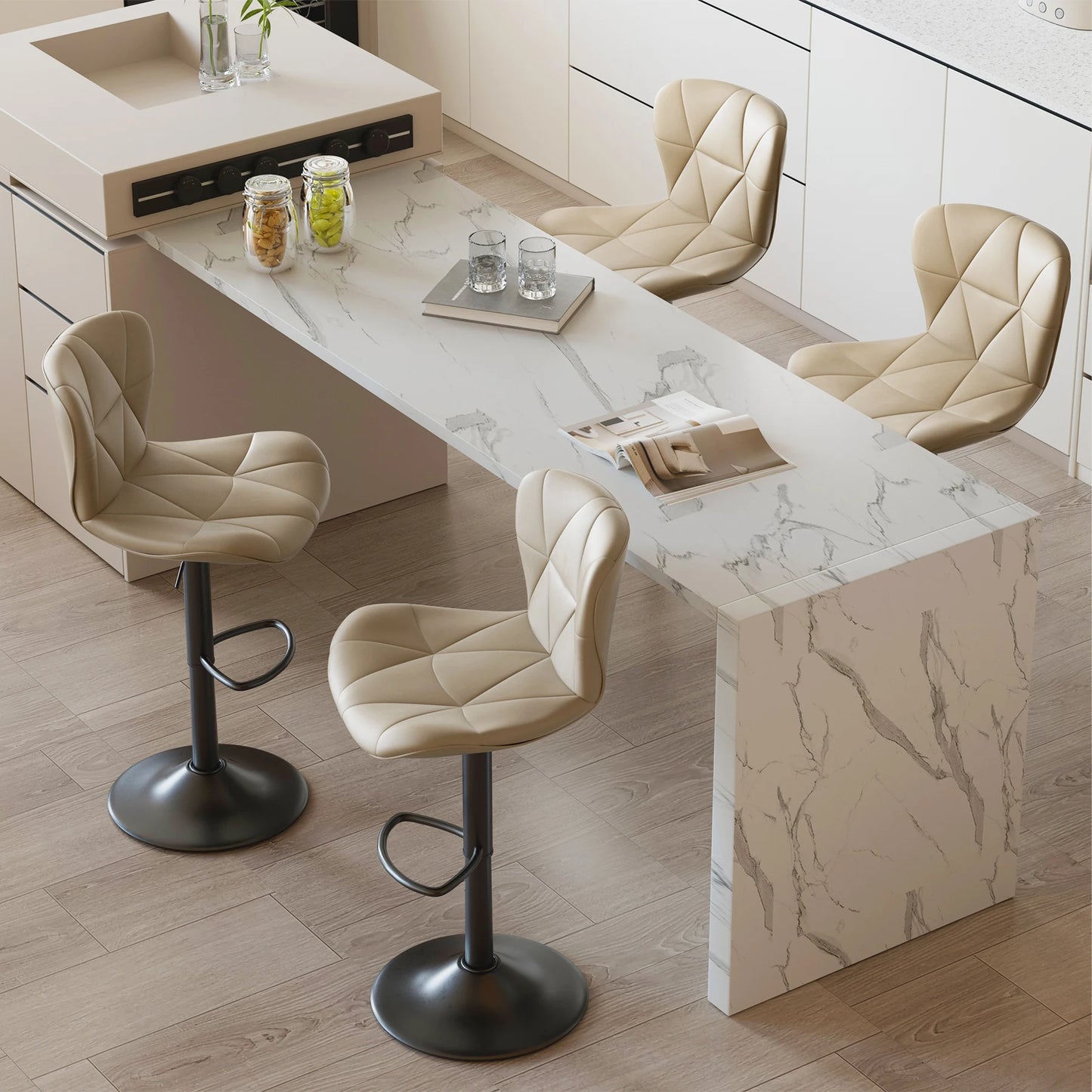 Adjustable Swivel Bar Stools