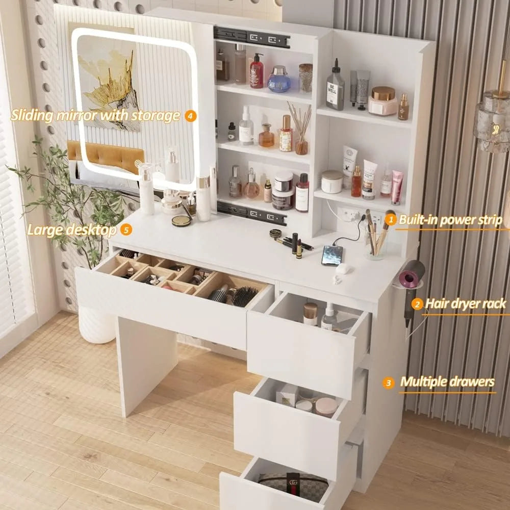Lighted Vanity Desk
