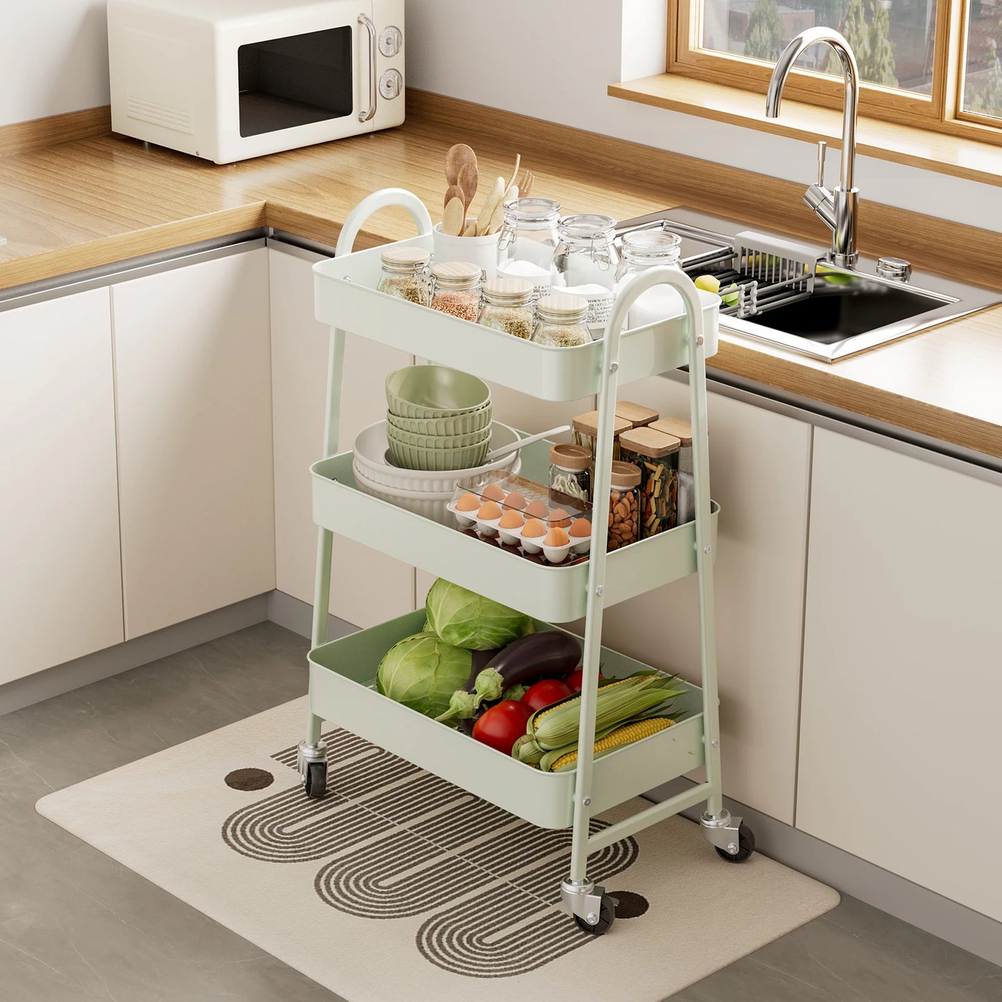 3 Tier Metal Cart