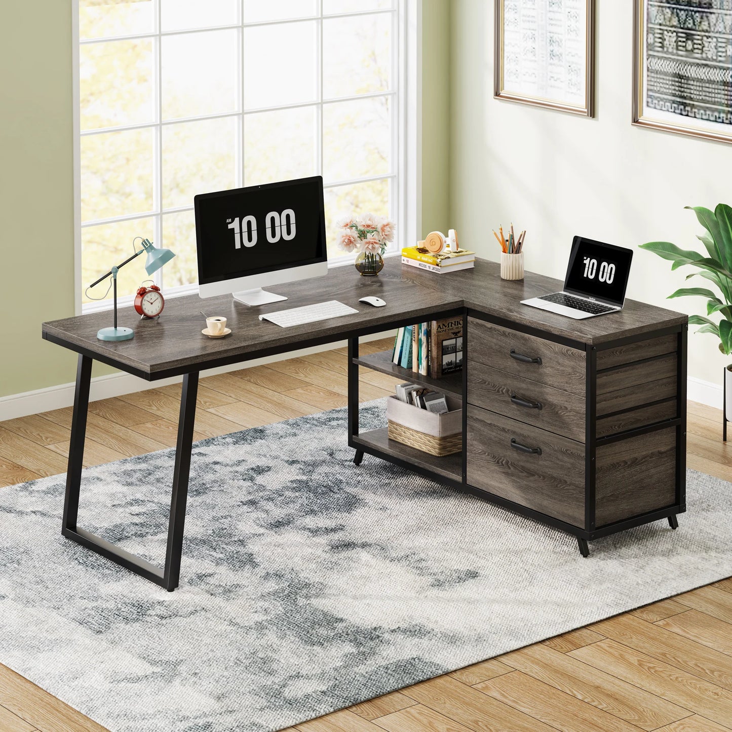 L‑Shaped PC Desk