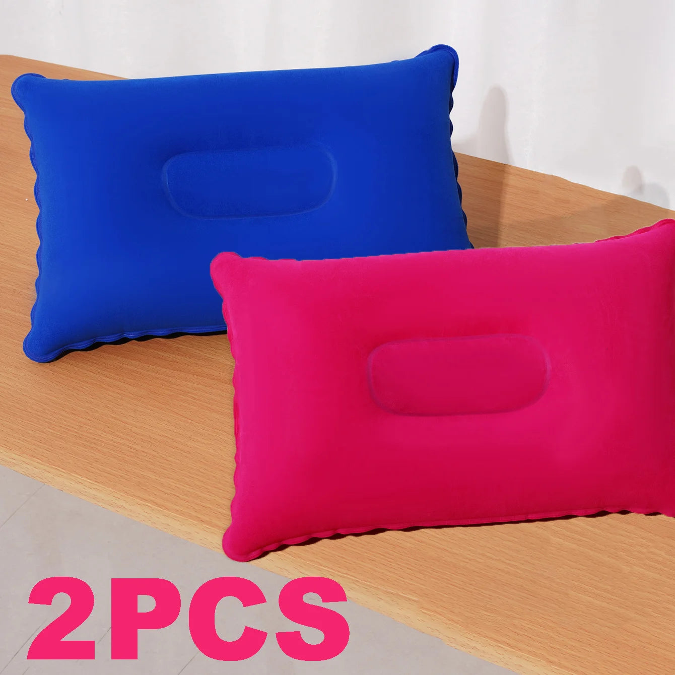 2 pieces of inflatable square pillow