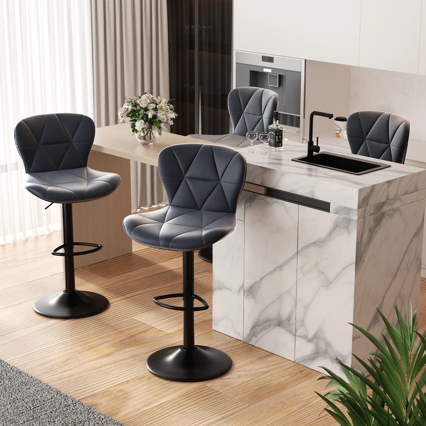 Adjustable Swivel Bar Chairs