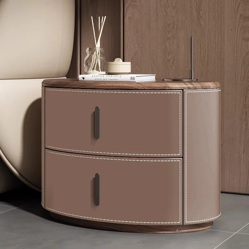 Simple Aesthetic Bedside Table Unique Style Italian Nordic Elegant Nightstands