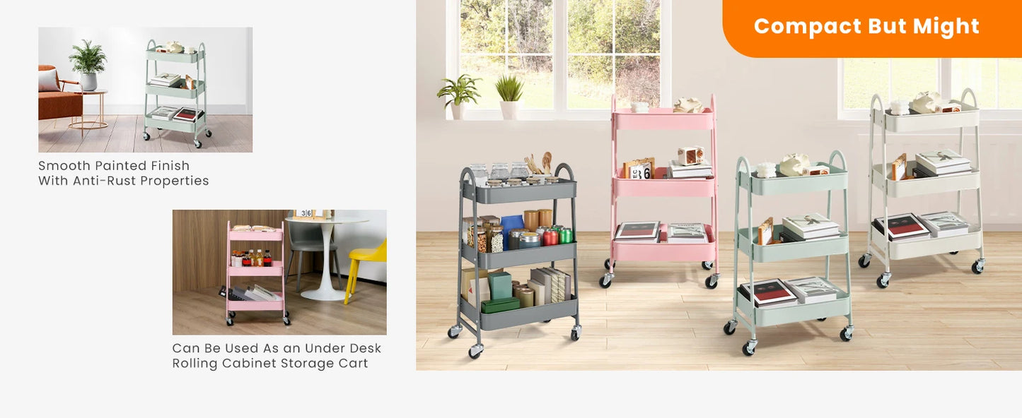 3 Tier Metal Cart