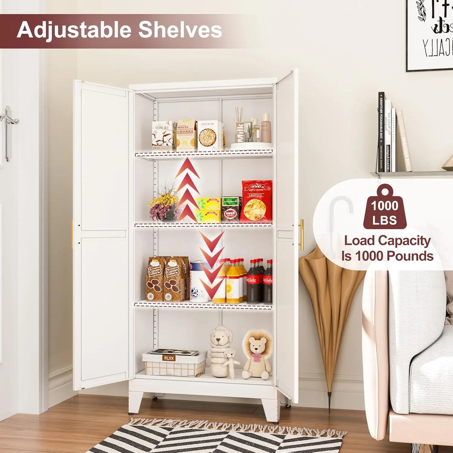 Metal Pantry Storage Cabinet