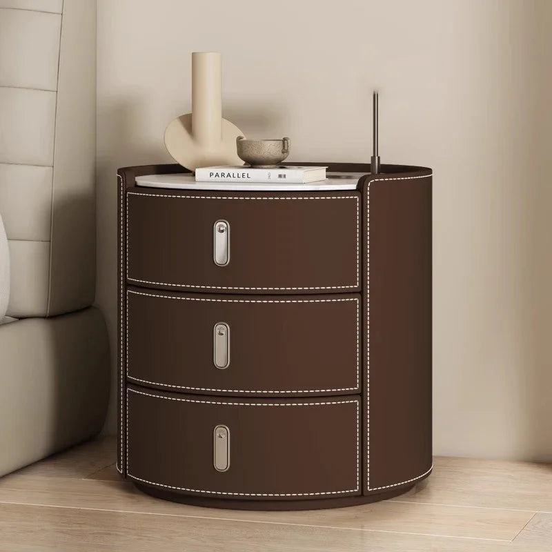 Minimalist Nordic Nightstand – Elegant Bedside Table with Storage Drawers