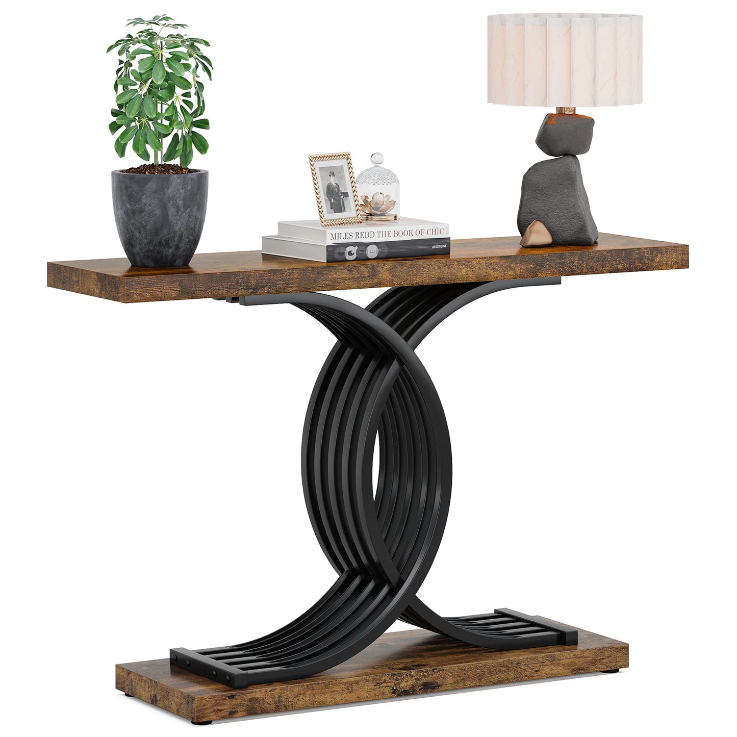 Gold Geometric Console