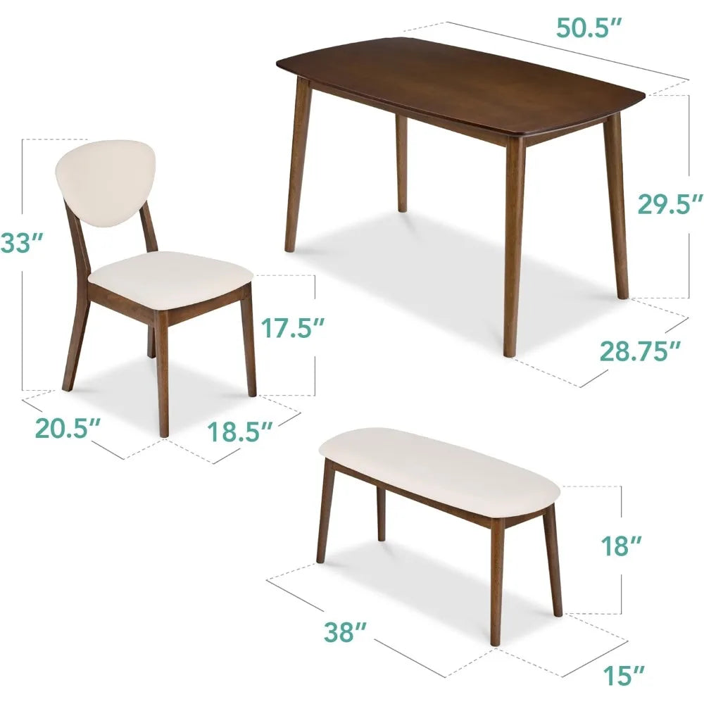 Mid‑Century Dining Set