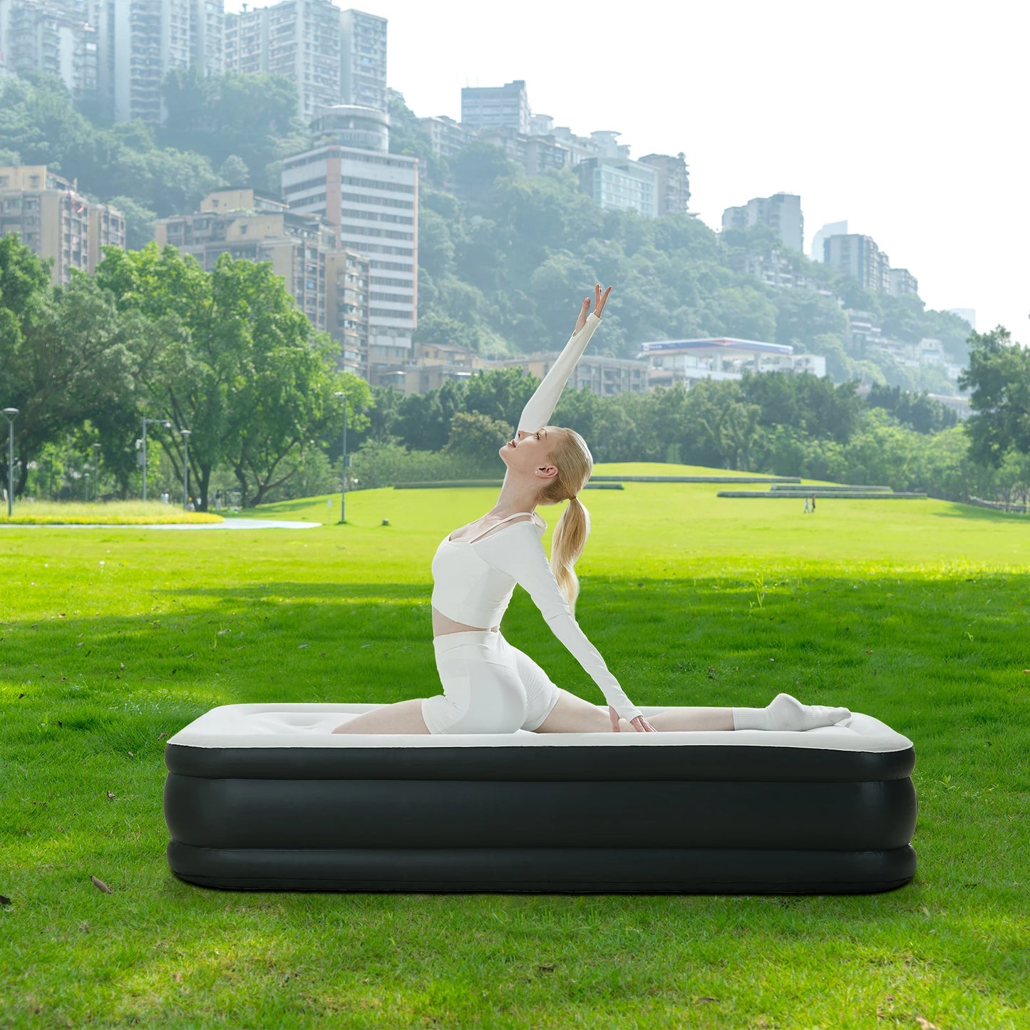 Queen Twin Size Air Mattress with Built-in Pump