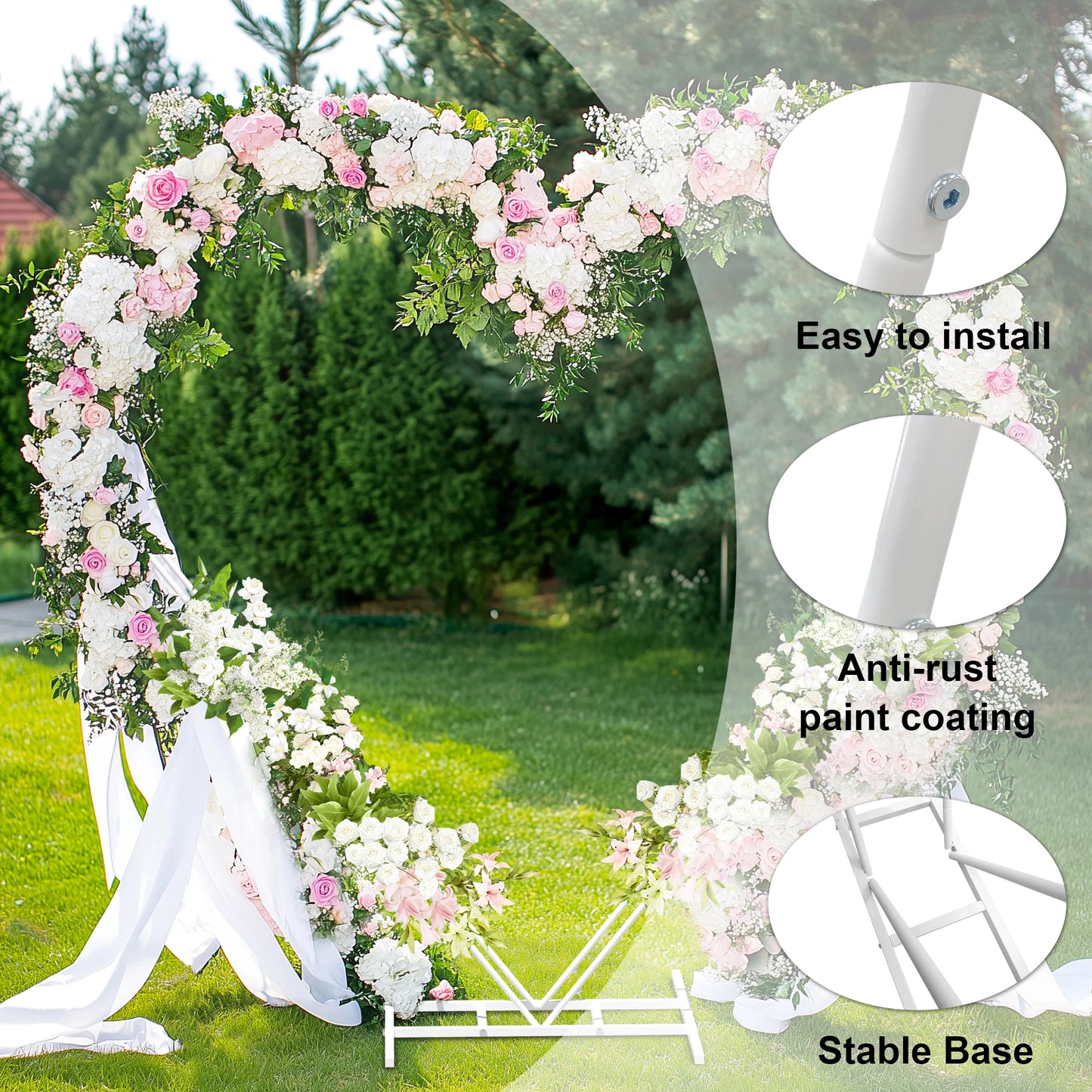 Heart-Shaped Wedding Arch Frame