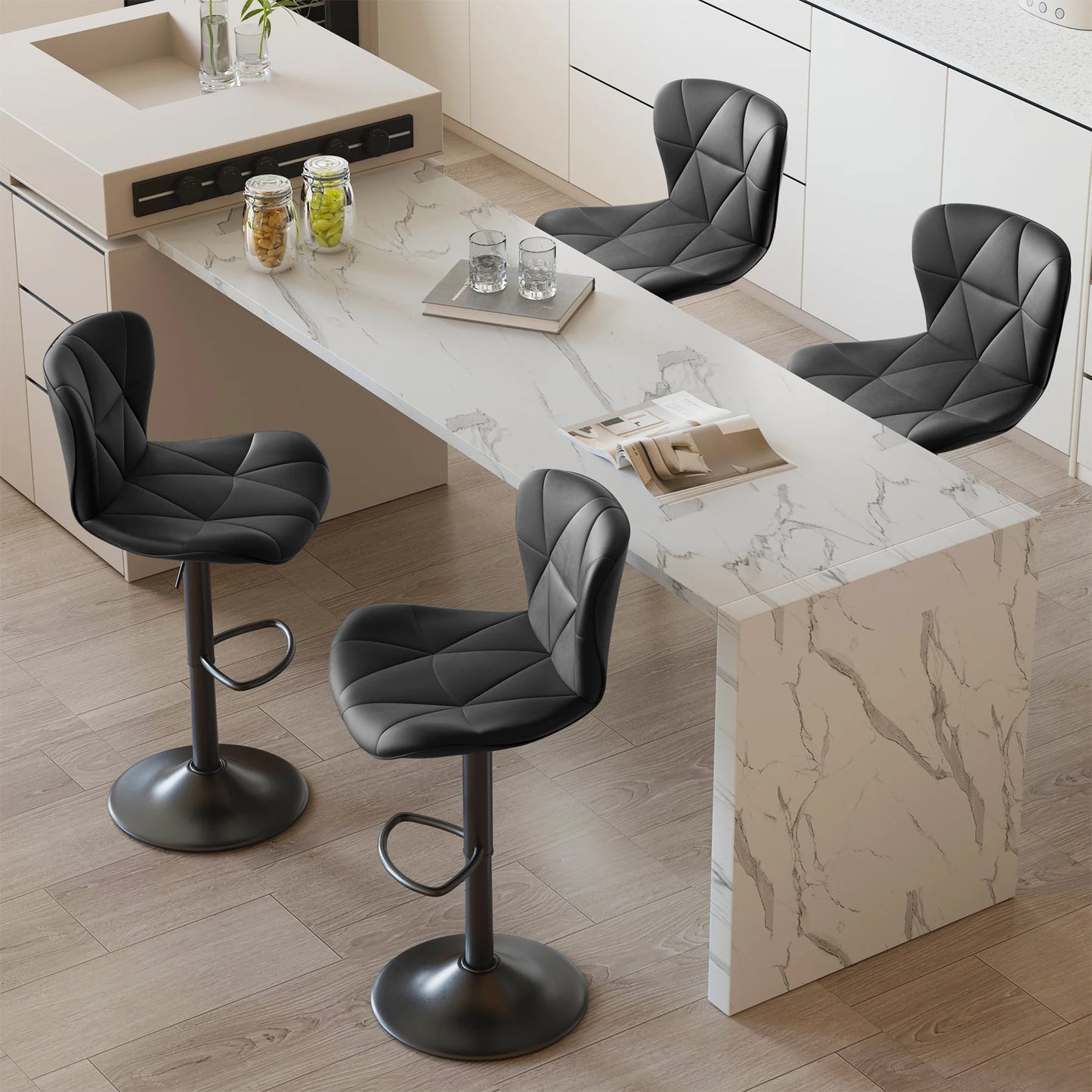 Adjustable Swivel Bar Stools