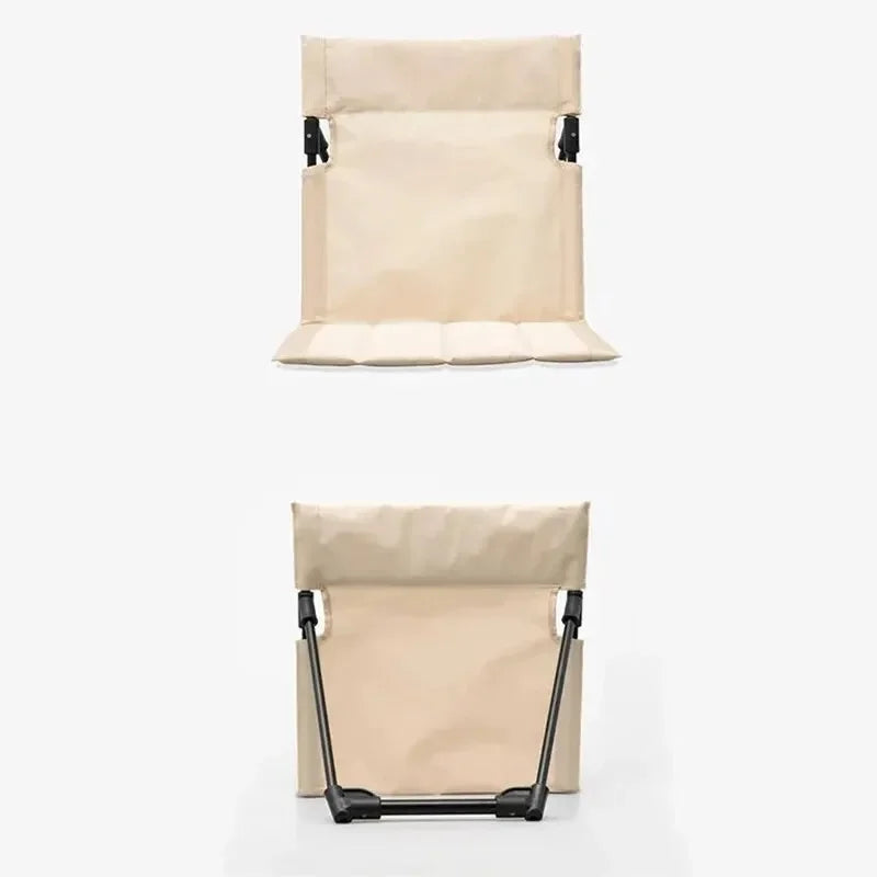 Foldable Camping Chair with Back Cushion