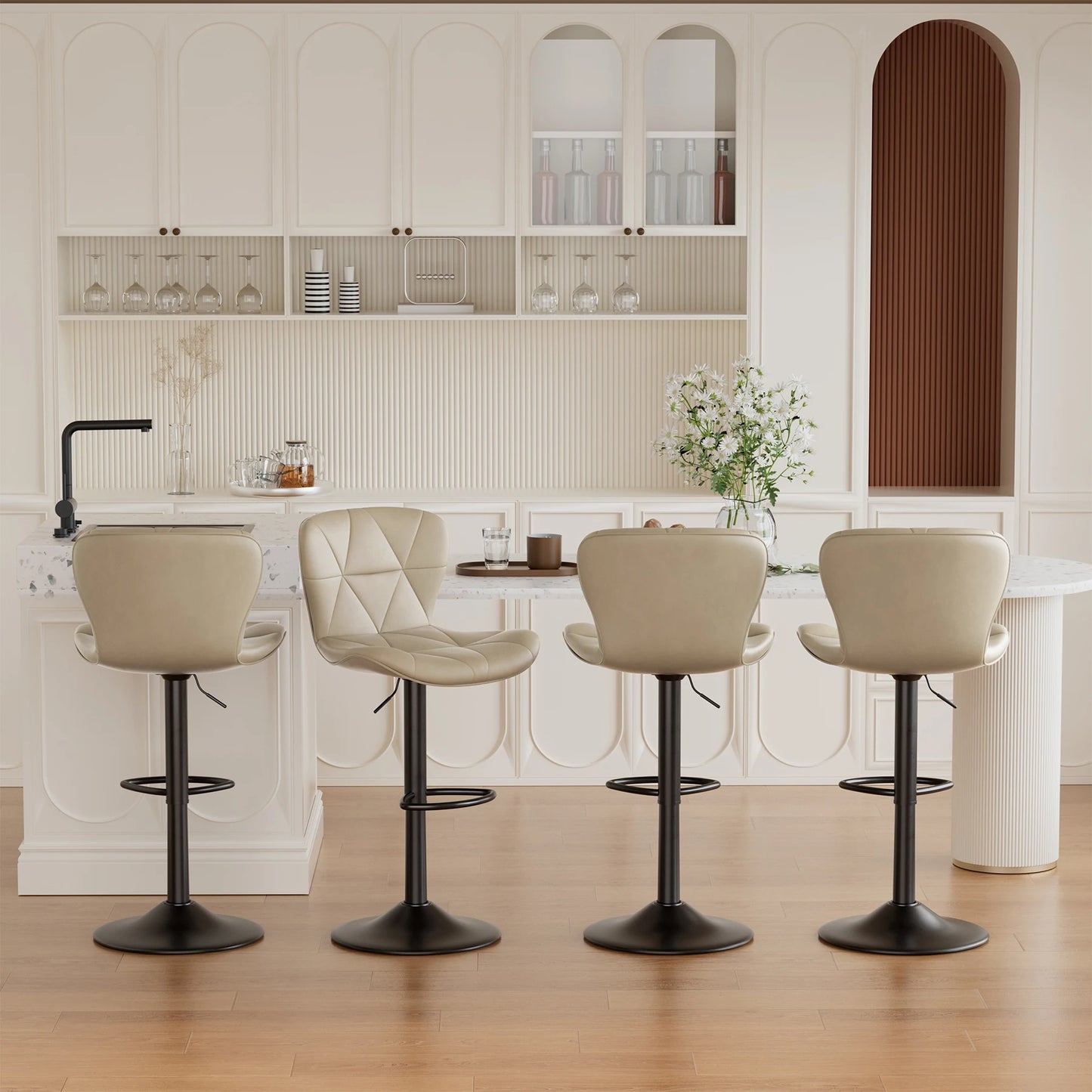Adjustable Swivel Bar Stools