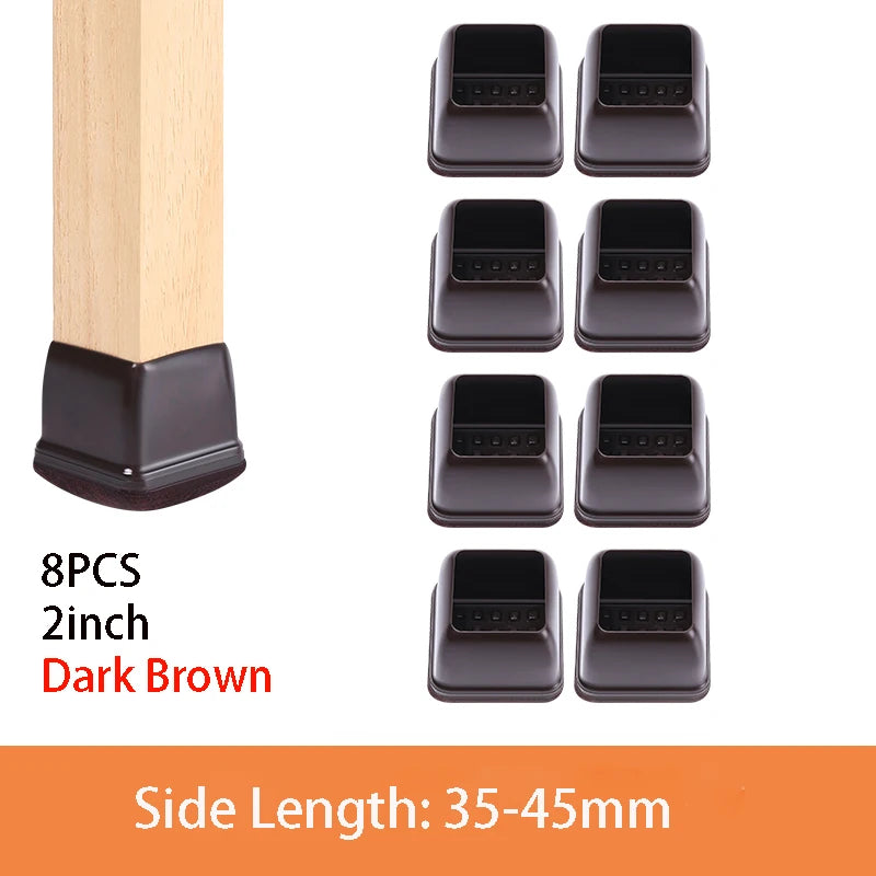 Table Chair Leg Protector Covers with Felt Pads