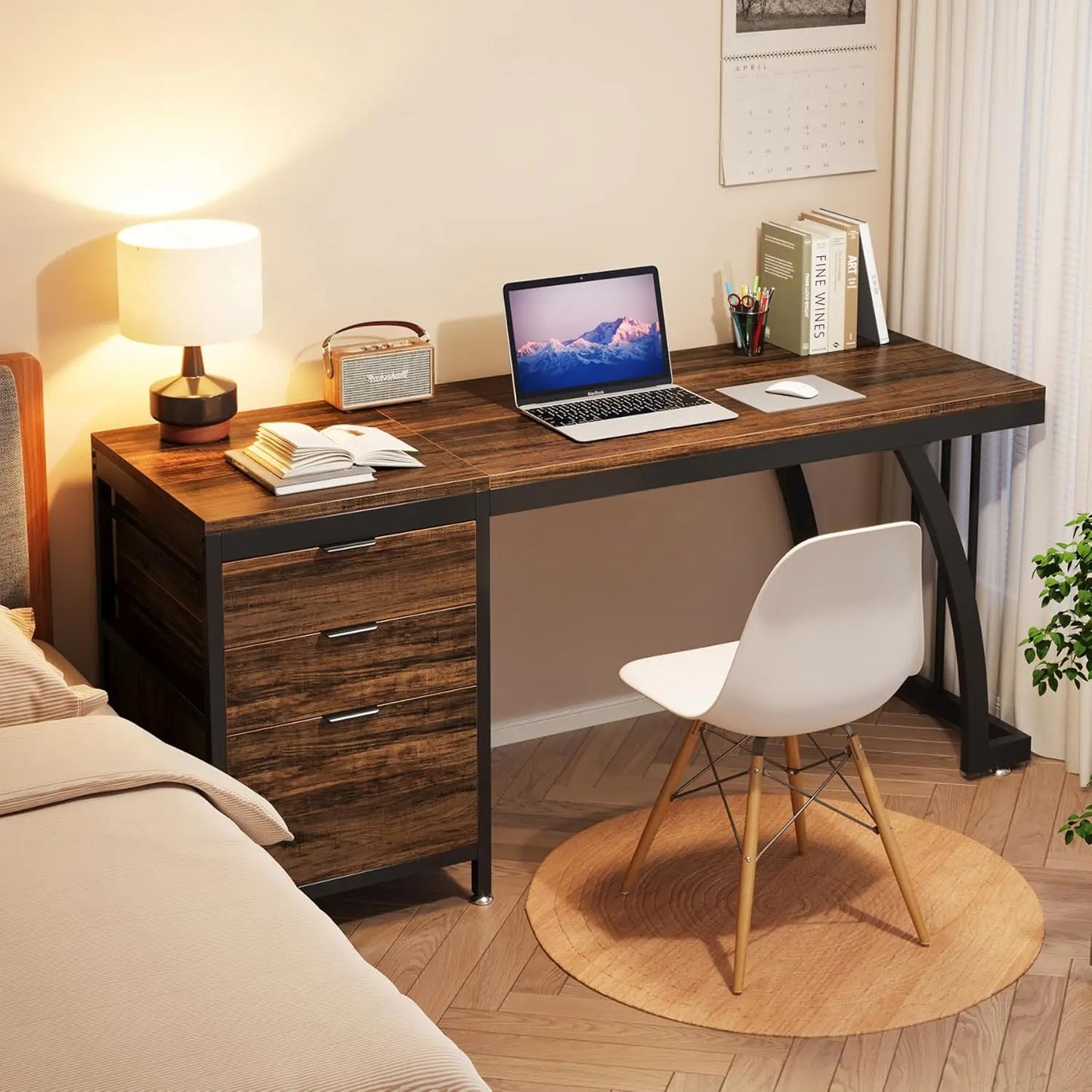 3‑Drawer Computer Desk