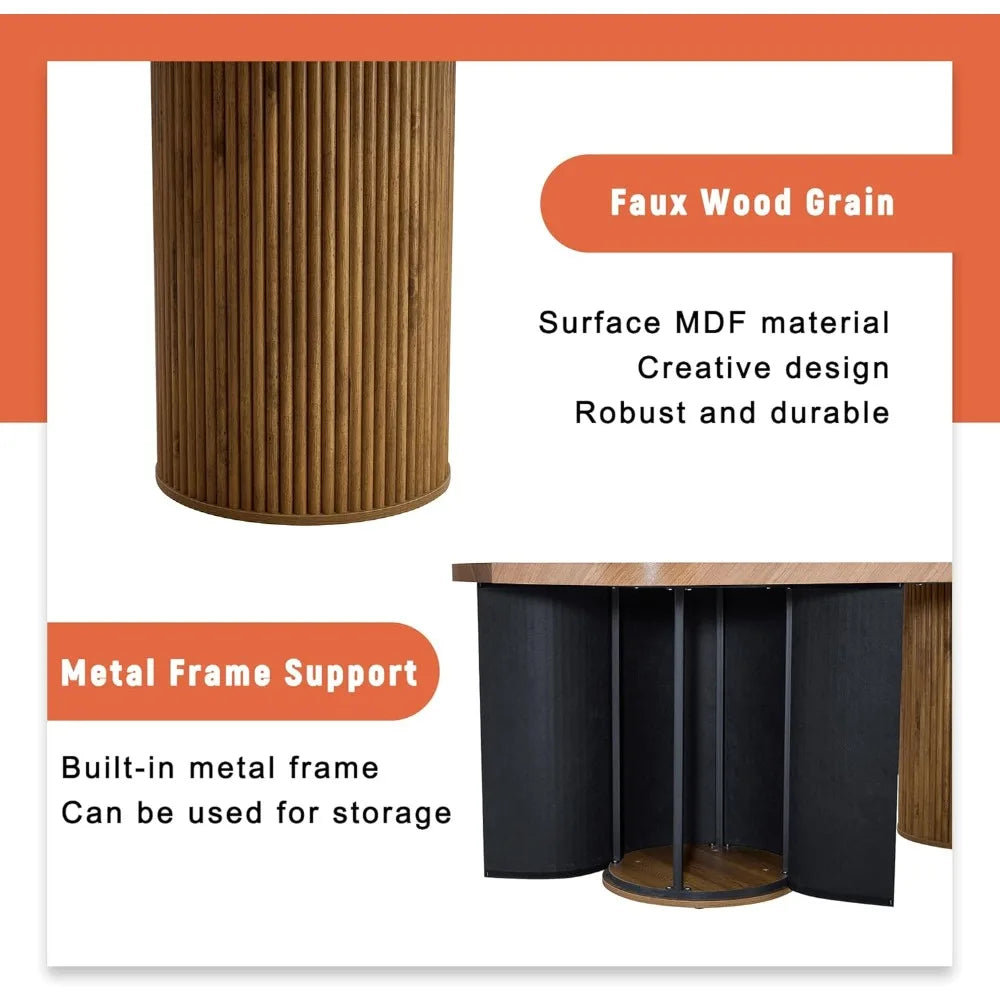 79" Dining Table Set for 8