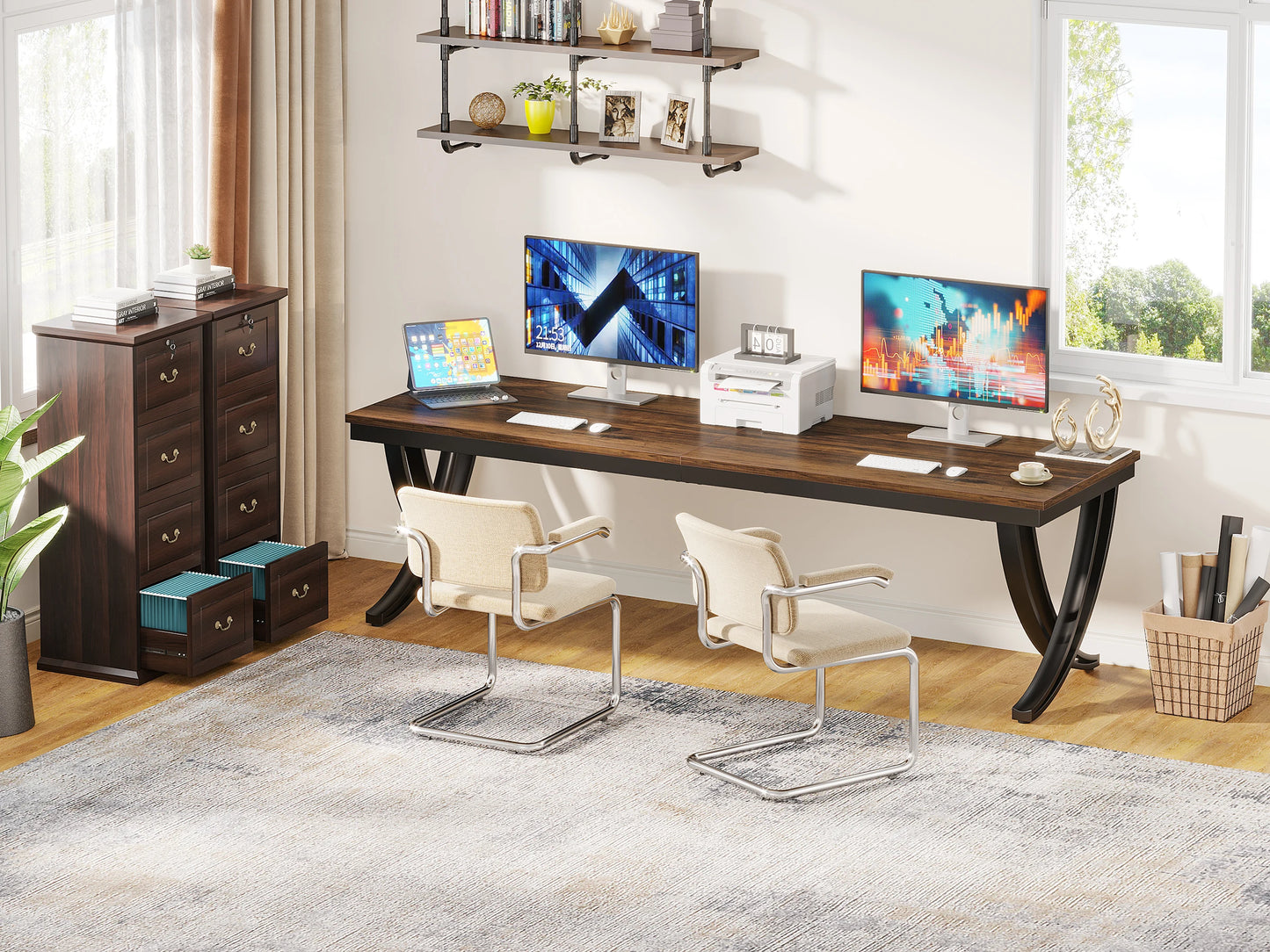 Dual Workspace Desk