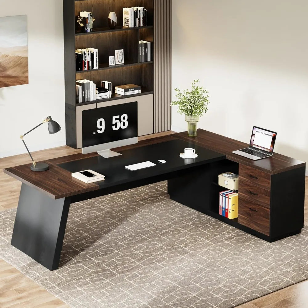 Executive L‑Shaped Desk