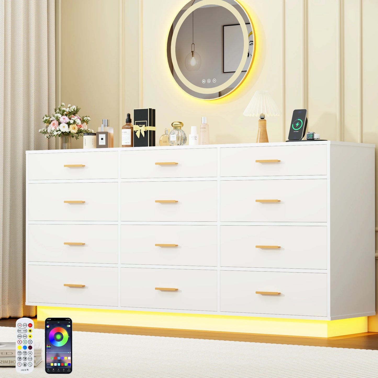 Modern chest of drawers for the living room