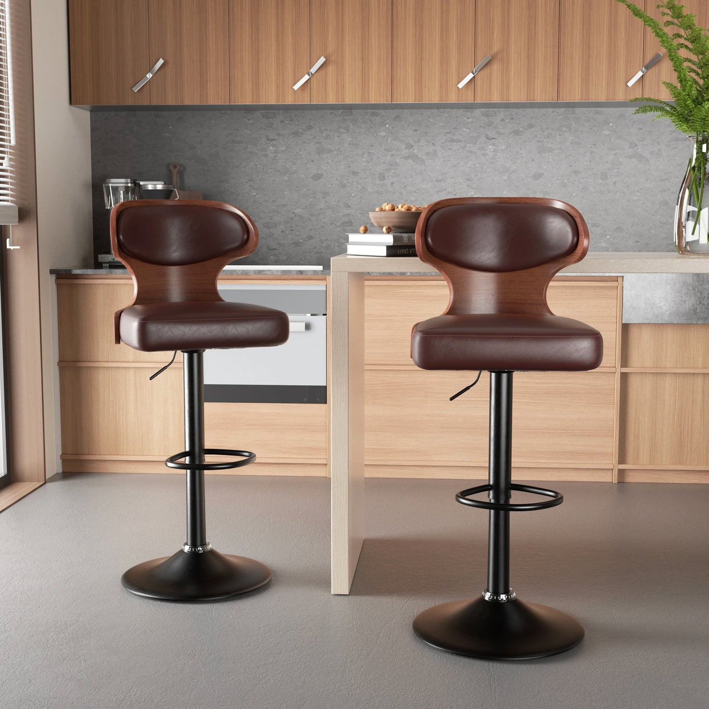Rotating PU Bar Stools