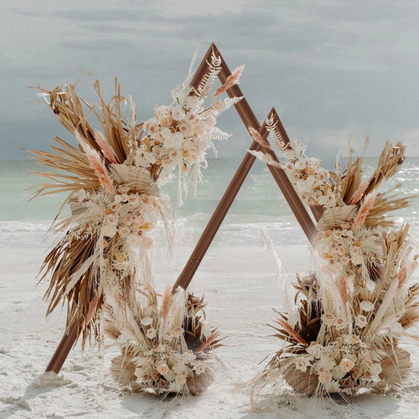 2-Pack Wooden Triangle Arch