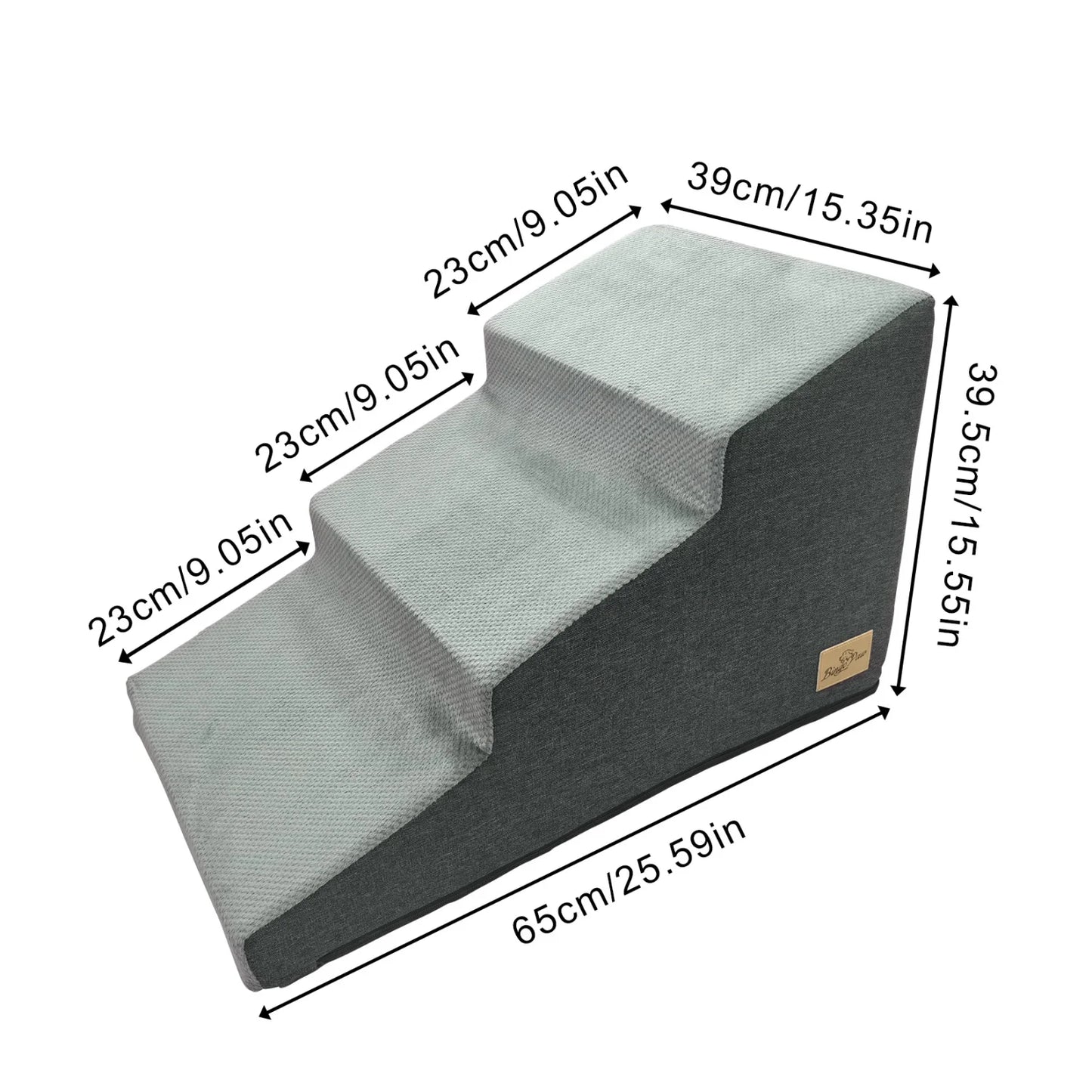 Foam Dog Stairs with Washable Cover