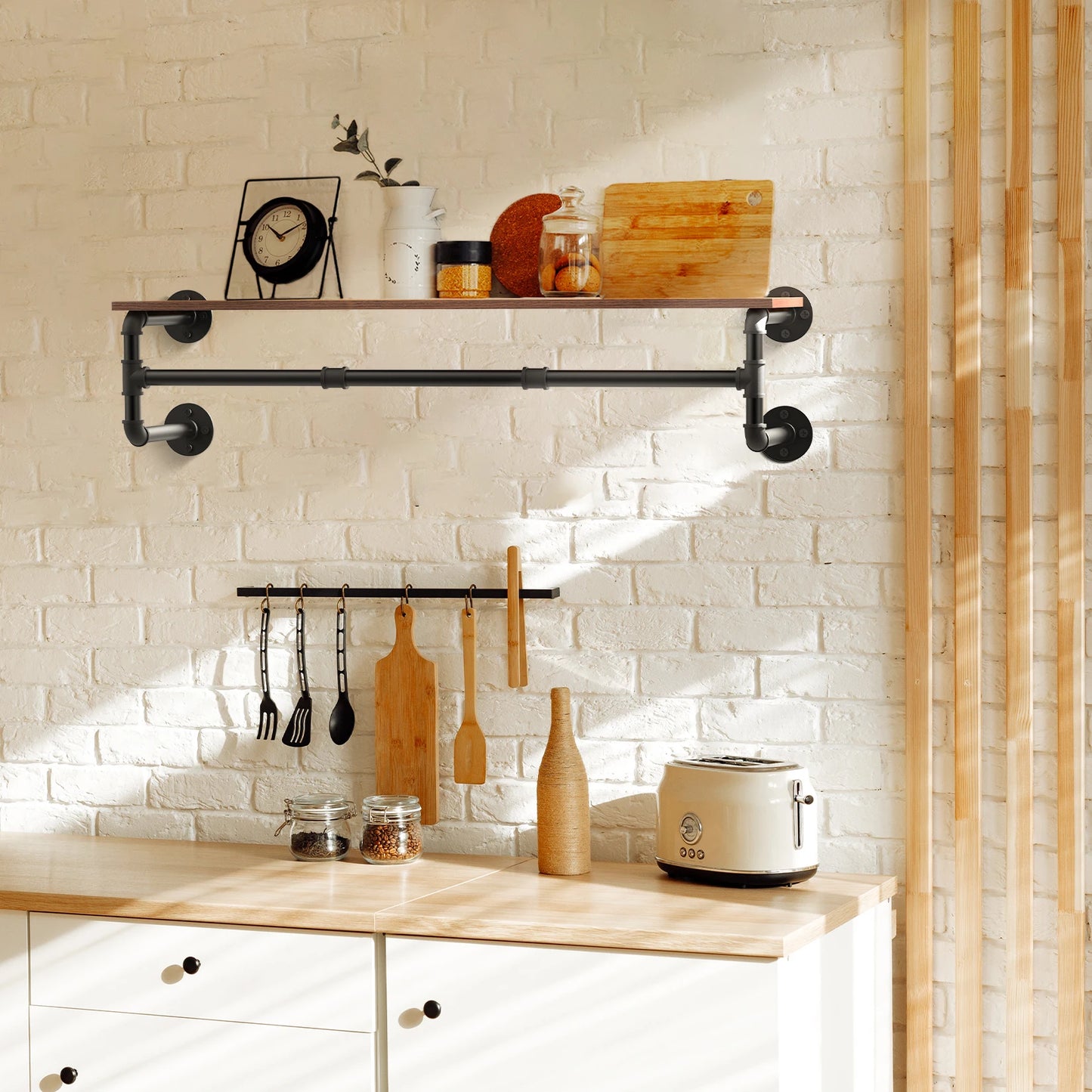 Industrial Wall Pipe Rack